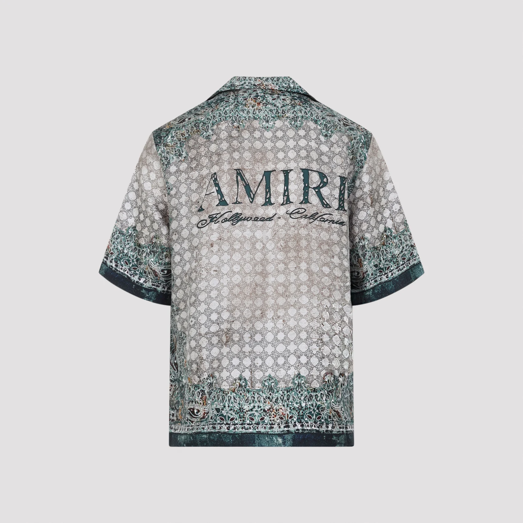 MULTICOLOR BANDANA BOWLING SILK SHIRT - Image 3