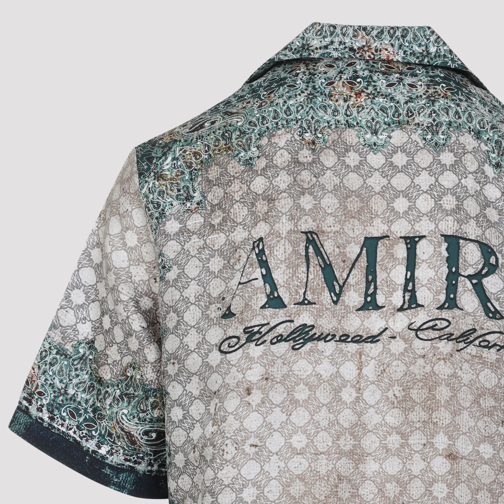 MULTICOLOR BANDANA BOWLING SILK SHIRT - Image 5