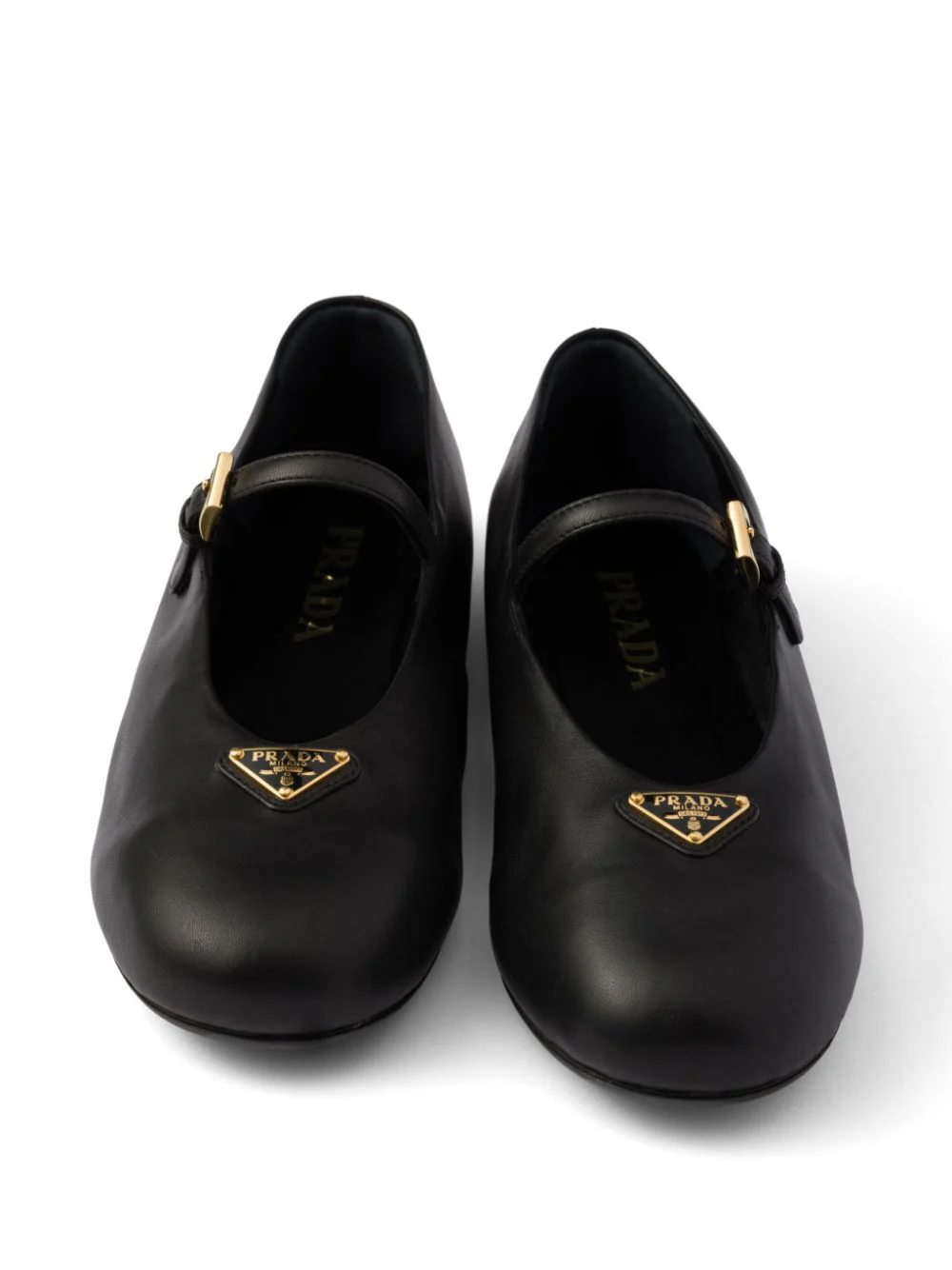 NAPPA LEATHER BALLERINAS WITH STRAP - Image 4