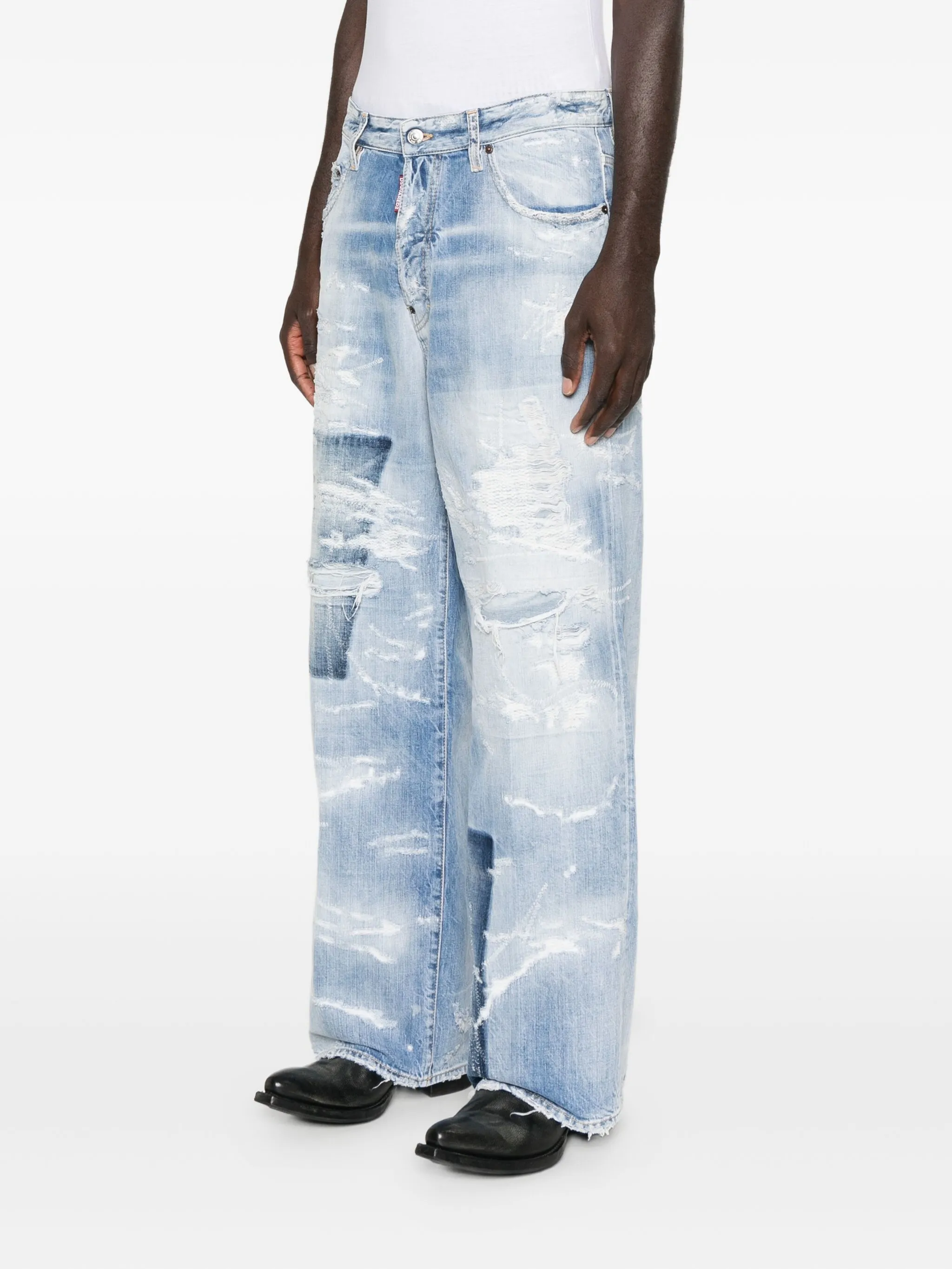 NAVY BLUE COTTON 5 POCKETS - Image 3