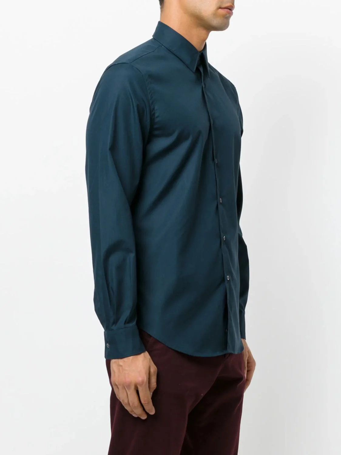 NAVY COTTON SHIRT - Image 3