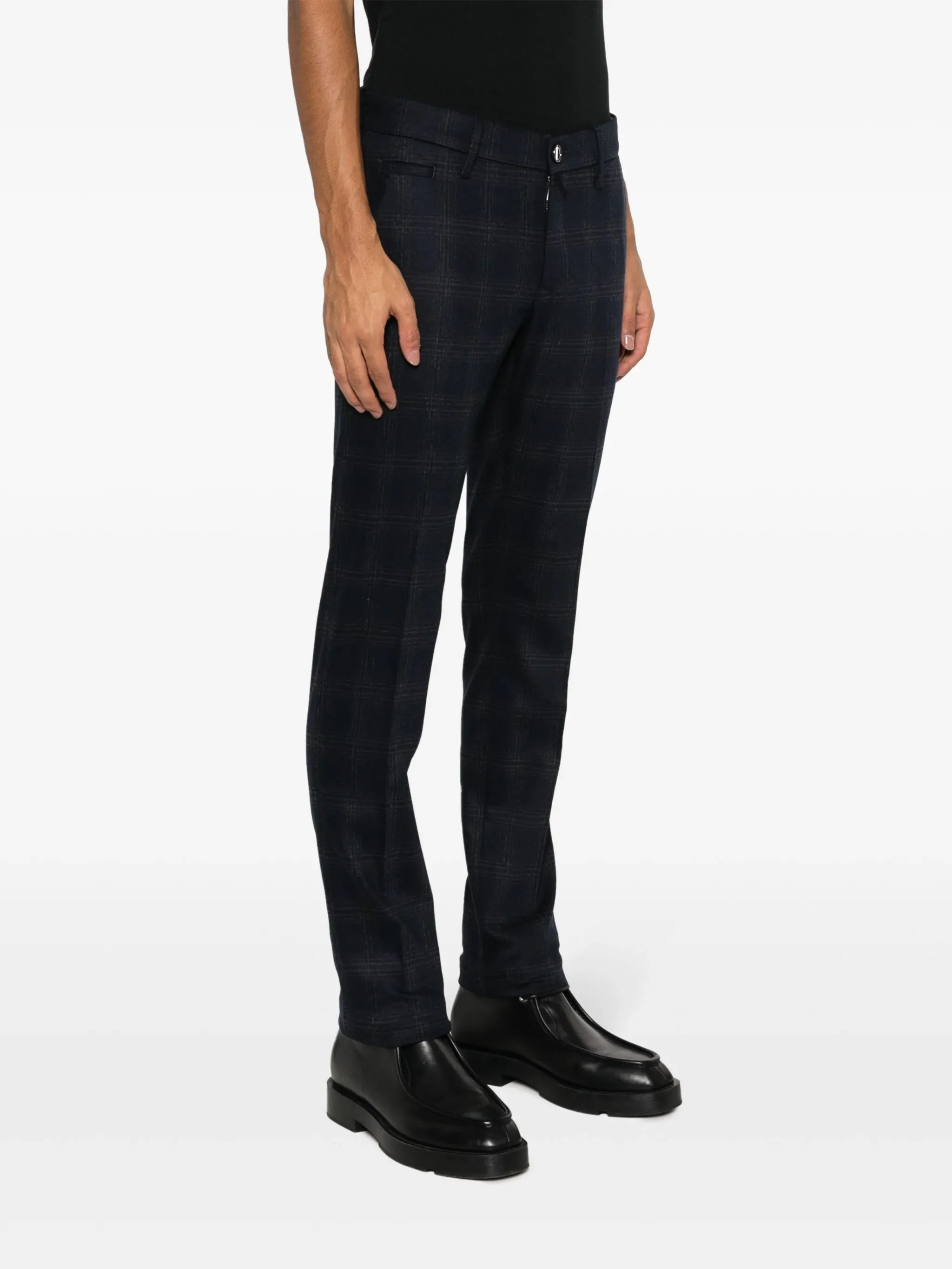 NAVY WOOL CASHMERE PANTS - Image 3