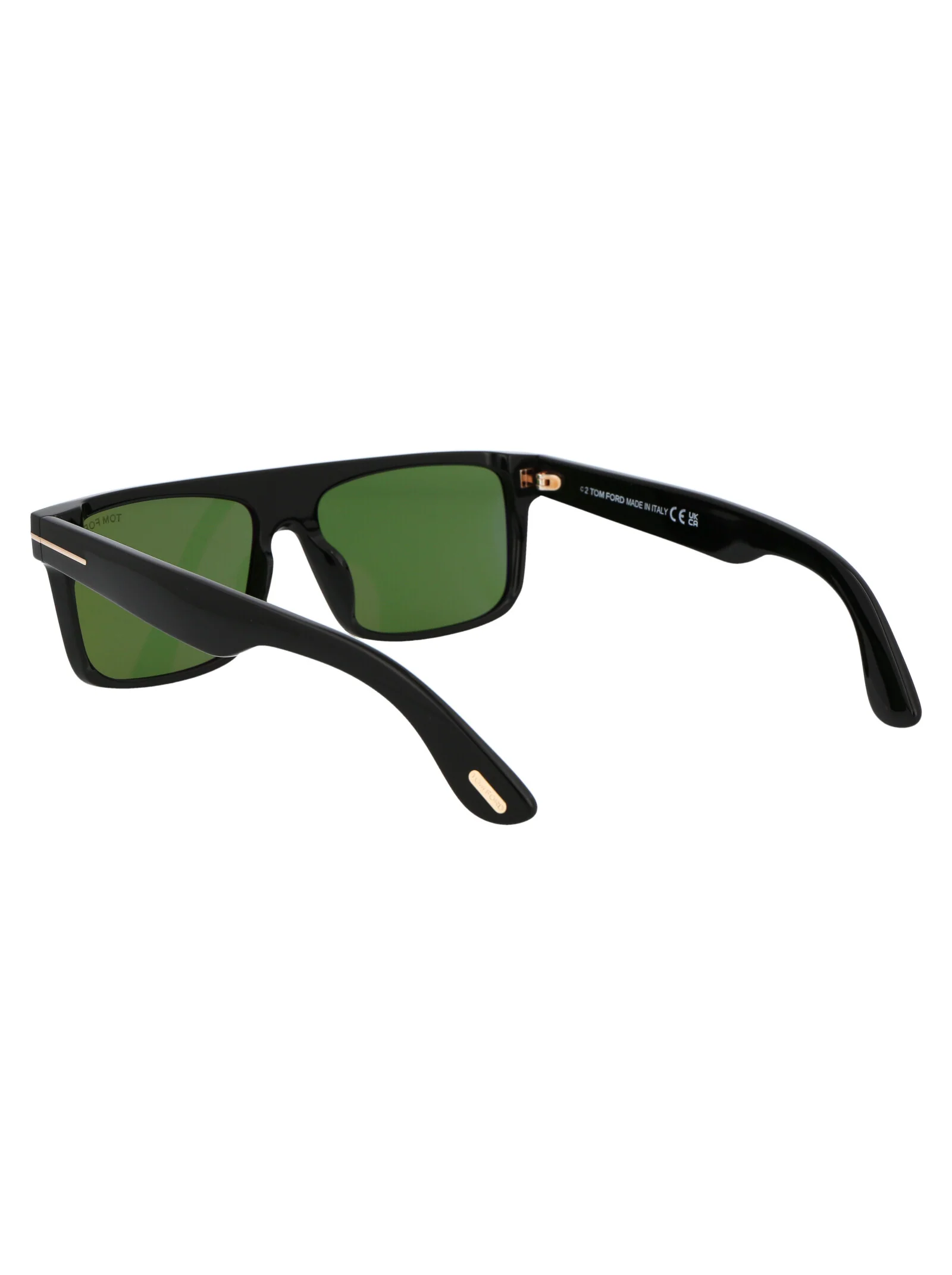 NERO LUCIDO / VERDE ACETATE SUNGLASSES - Image 4