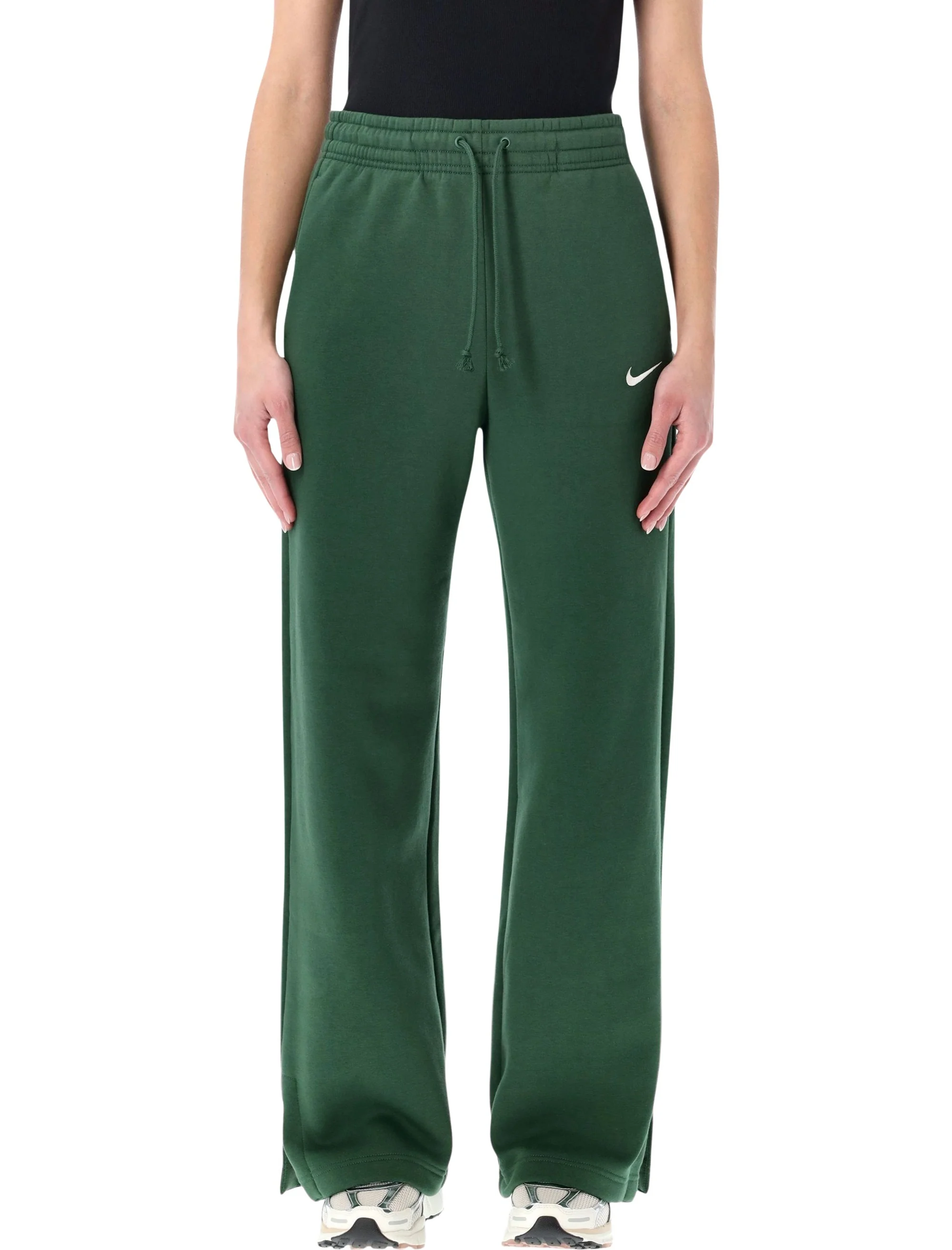 NIKE WIDE-LEG FLEECE TROUSERS