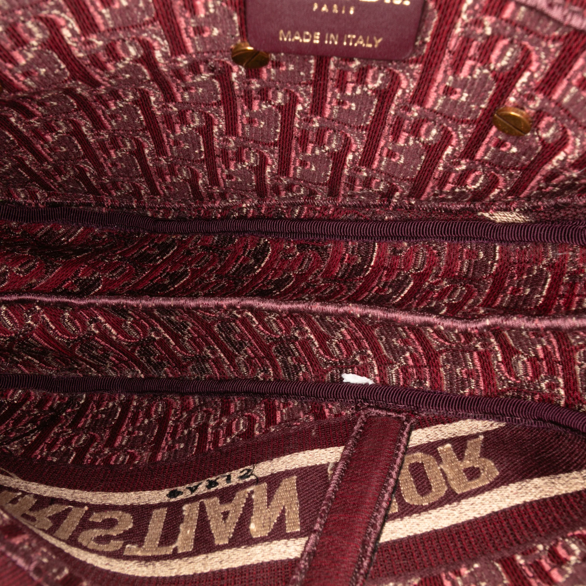 Oblique Velvet Embroidered Saddle Bag - Image 4
