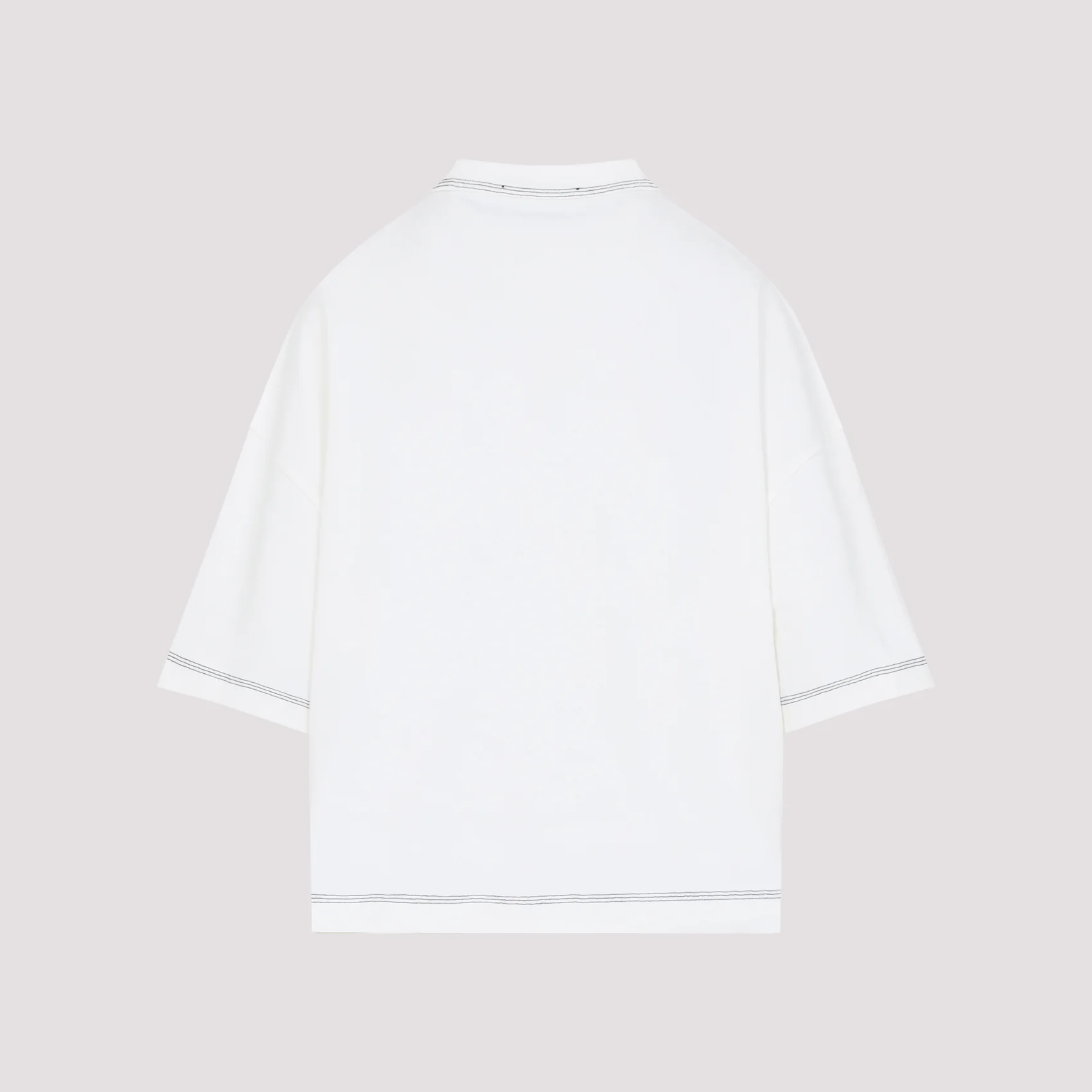 OFF WHITE COTTON T-SHIRT - Image 3