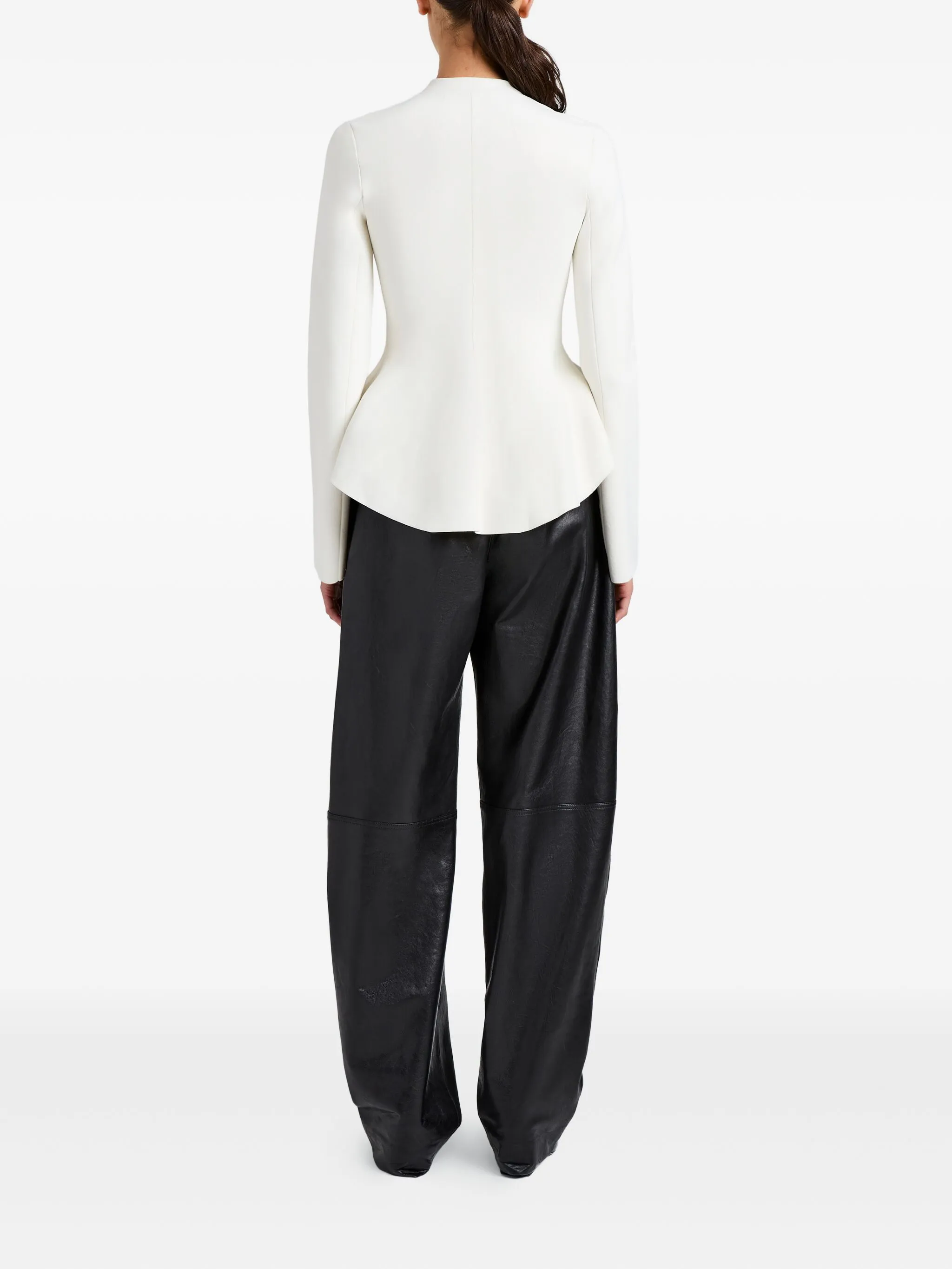 OFF WHITE VISCOSE POLYAMIDE JACKET - Image 3