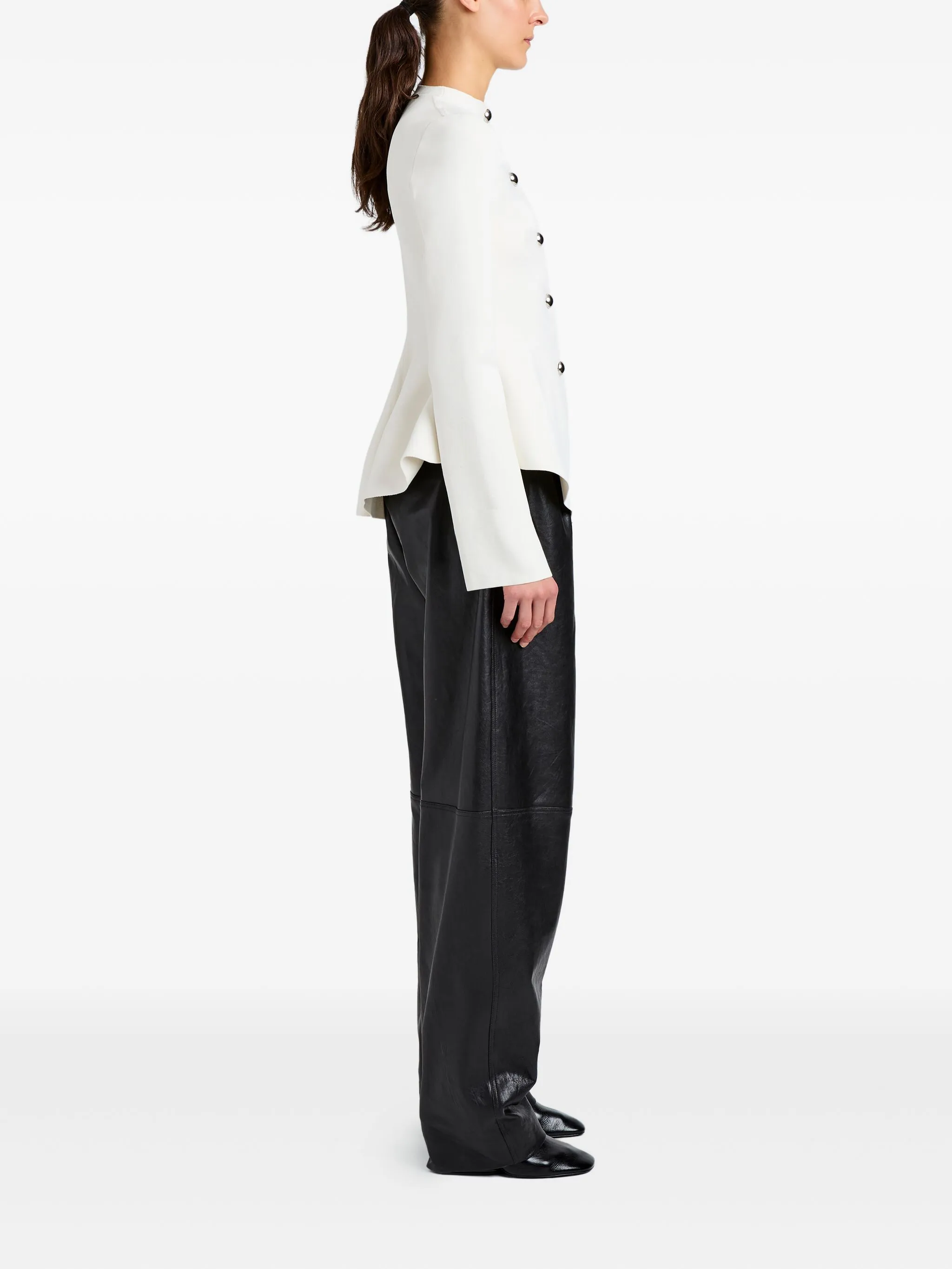 OFF WHITE VISCOSE POLYAMIDE JACKET - Image 5