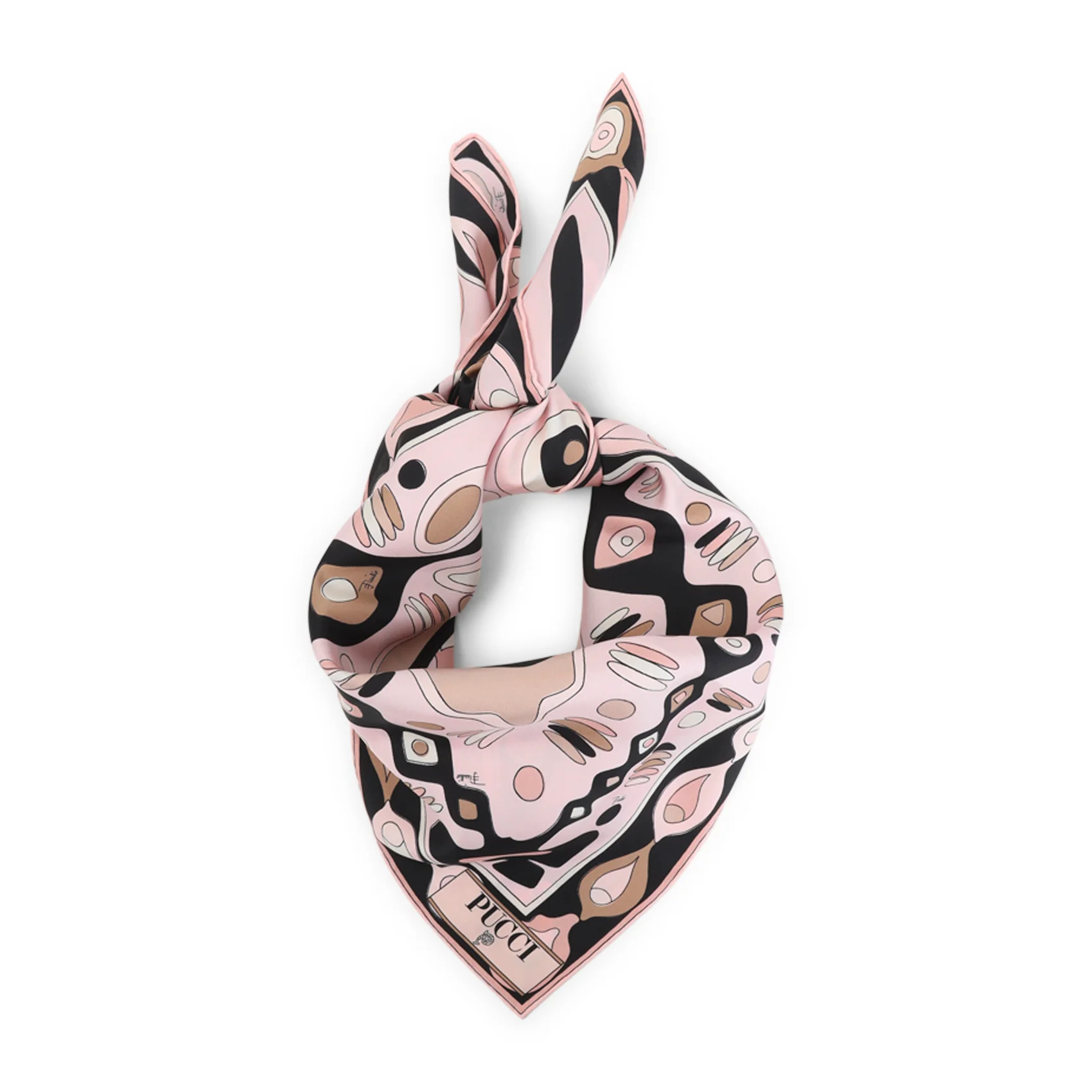 PINK 90X90 SILK FOULARD
