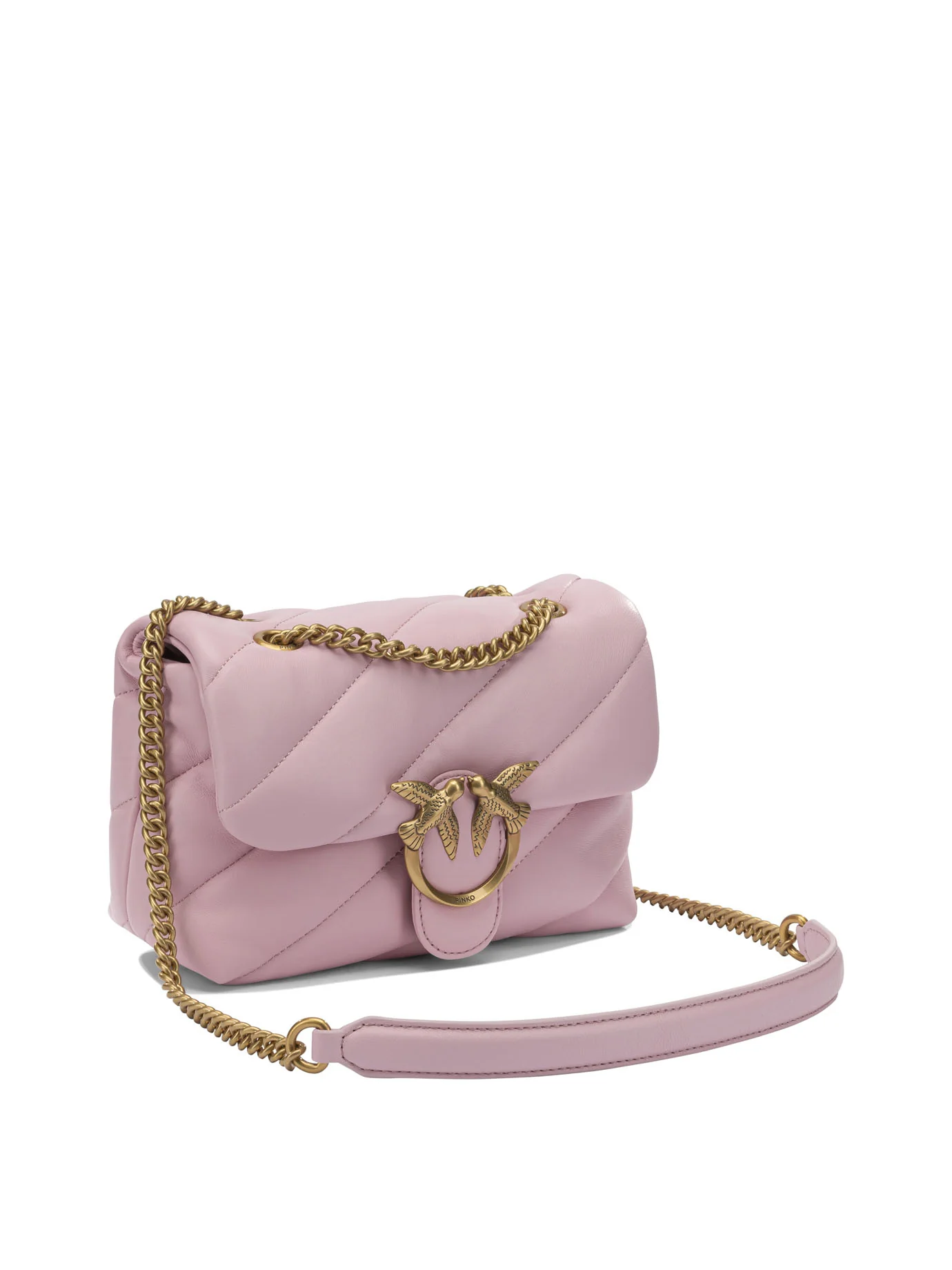 PINK LEATHER CROSSBODY BAG - Image 2