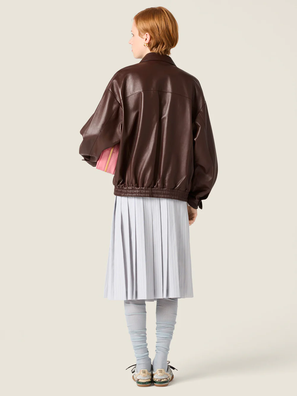 PLEATED STRIPED POPLIN SHIRT - Image 3