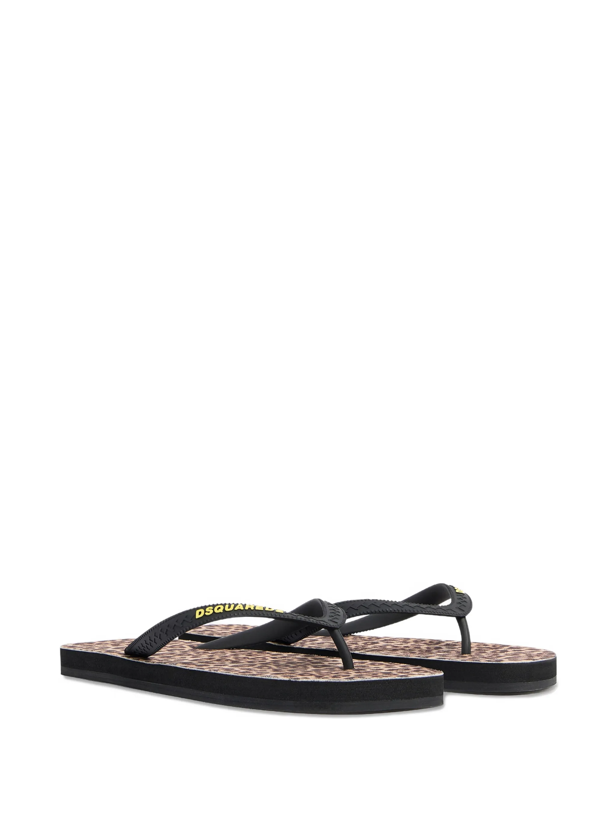 PRINT MACULATO BLACK FLIP FLOPS - Image 2