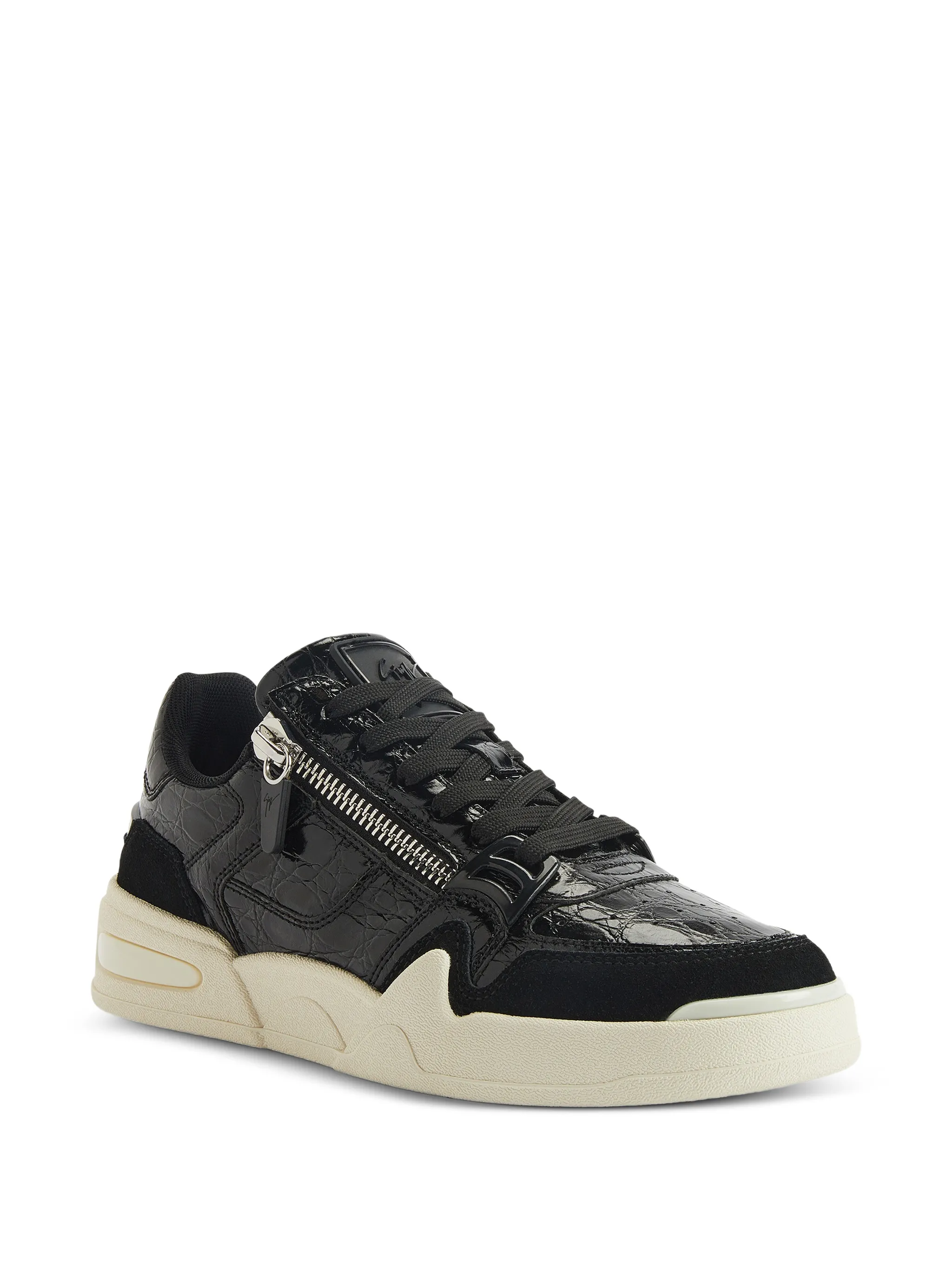 PRINTED COW SUEDE SNEAKER GHOST - Image 2