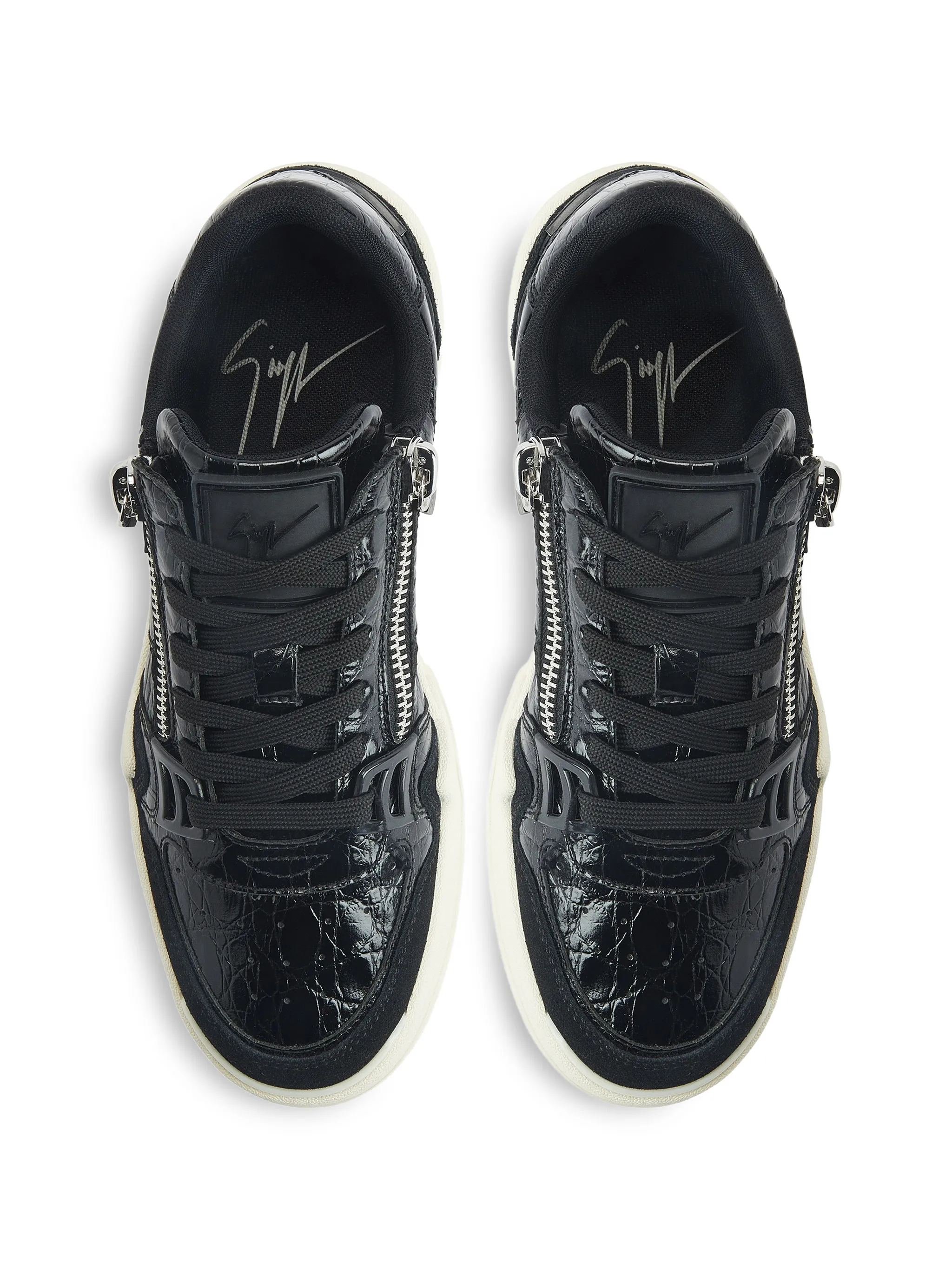 PRINTED COW SUEDE SNEAKER GHOST - Image 4