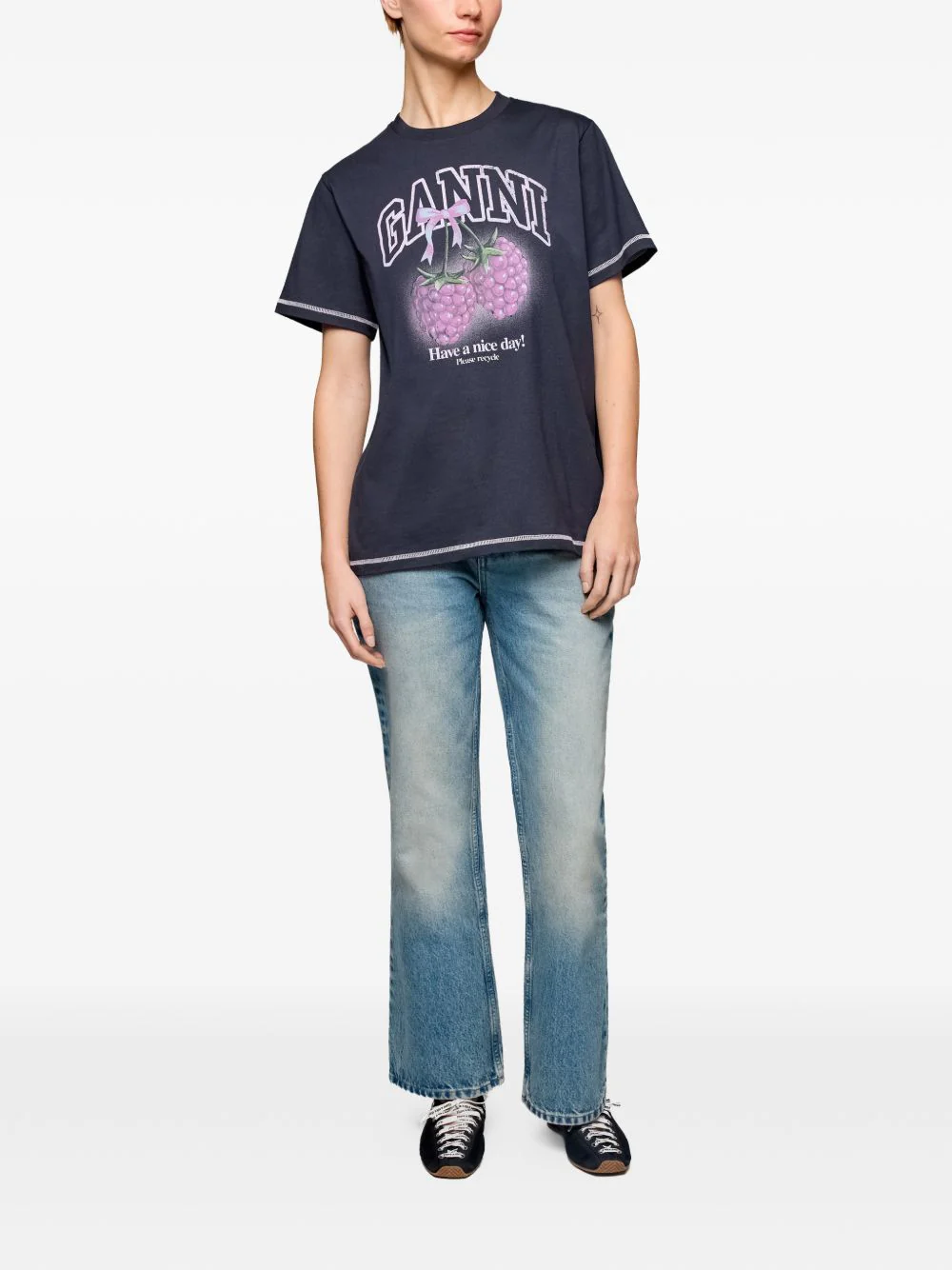 RASPBERRY COTTON T-SHIRT - Image 2
