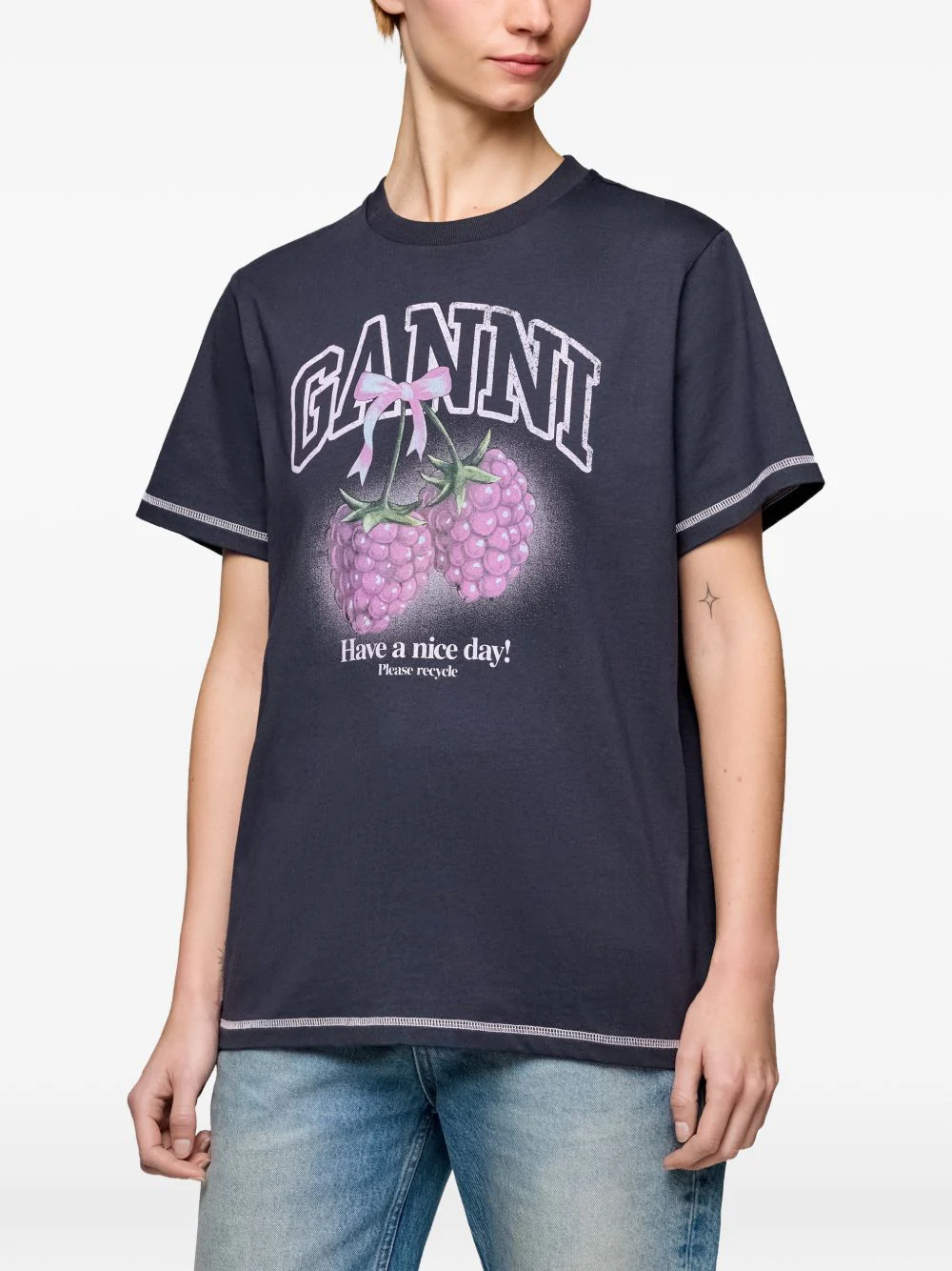 RASPBERRY COTTON T-SHIRT - Image 4