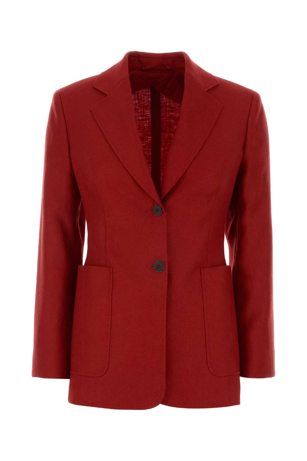 RED LINEN VOLONTA BLAZER