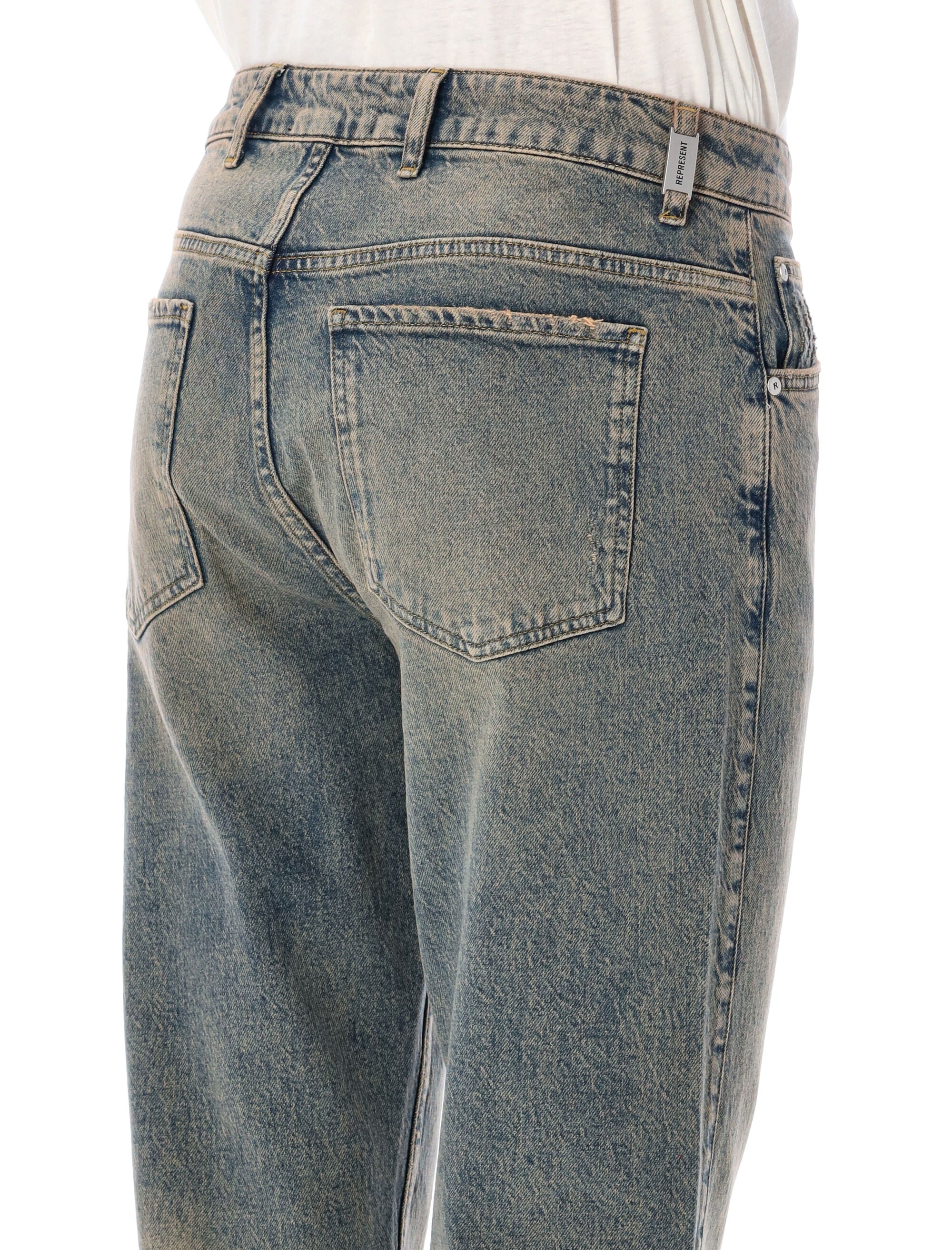 REPRESENT R2 STRAIGHT LEG DENIM JEANS - Image 3
