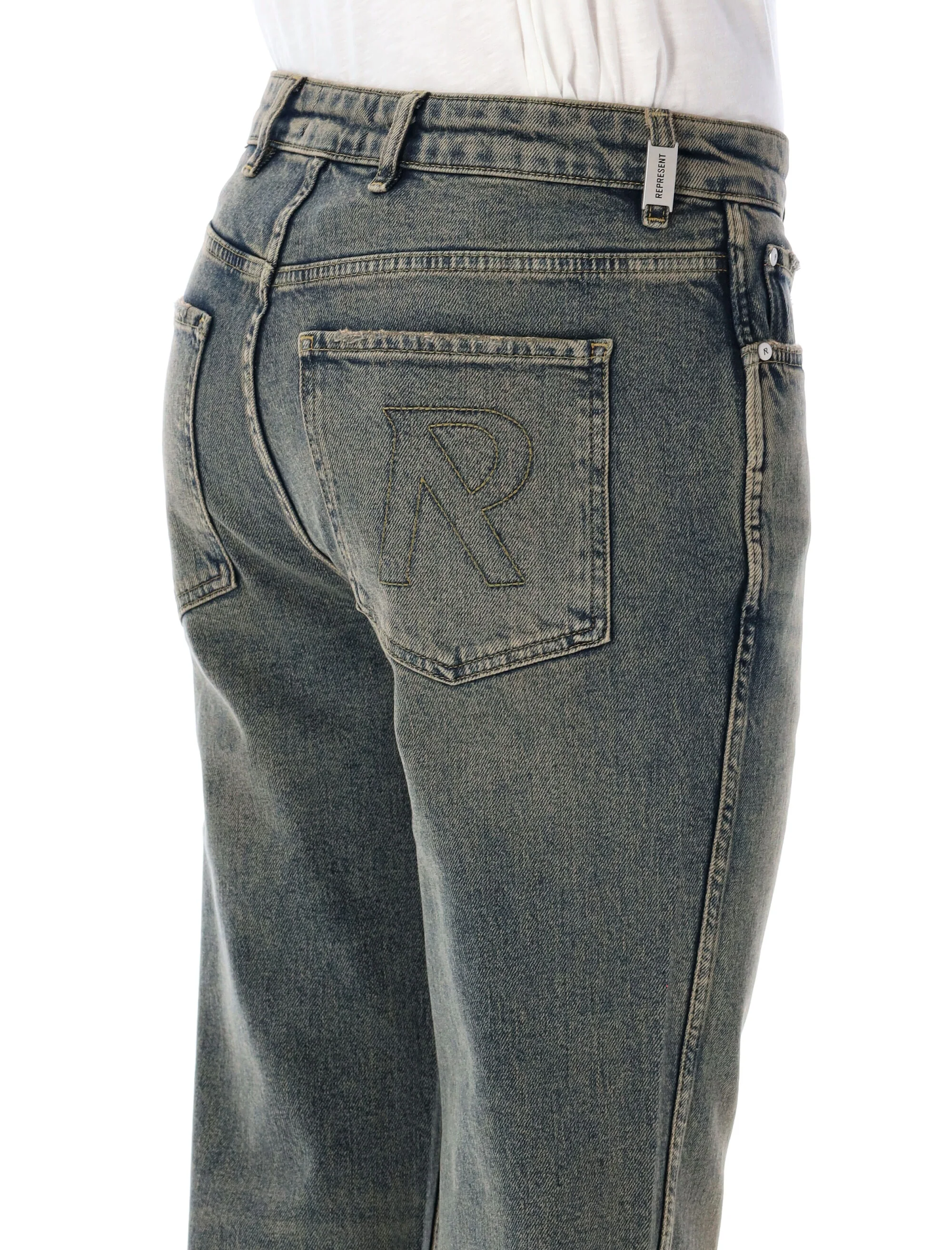REPRESENT R2 STRAIGHT LEG DENIM JEANS - Image 3
