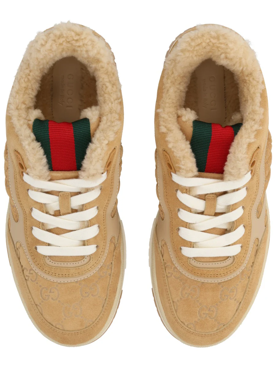 RE-WEB SUEDE MERINOS LEATHER SNEAKERS - Image 5