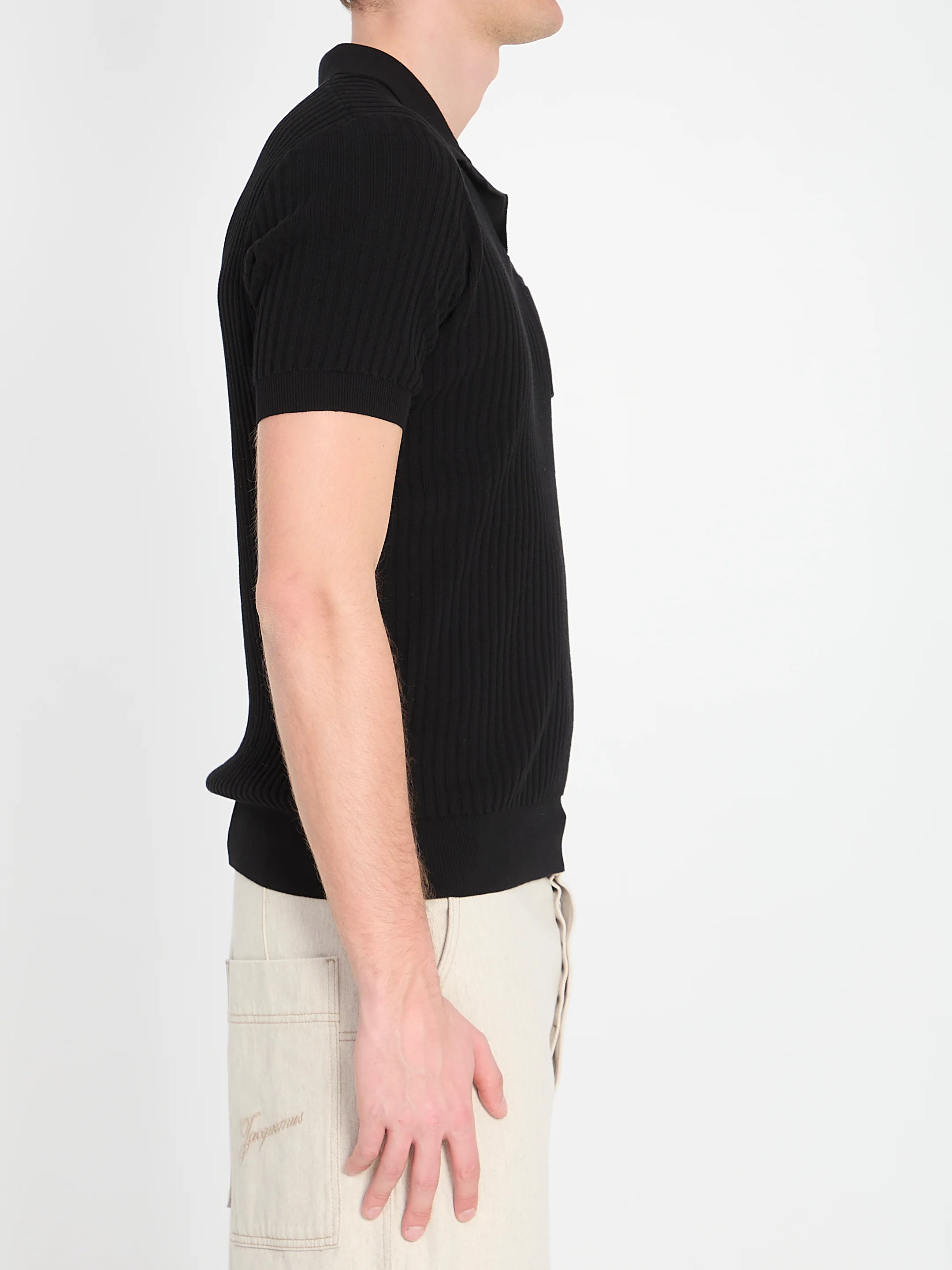 RIBBED POLO SHIRT - Image 3