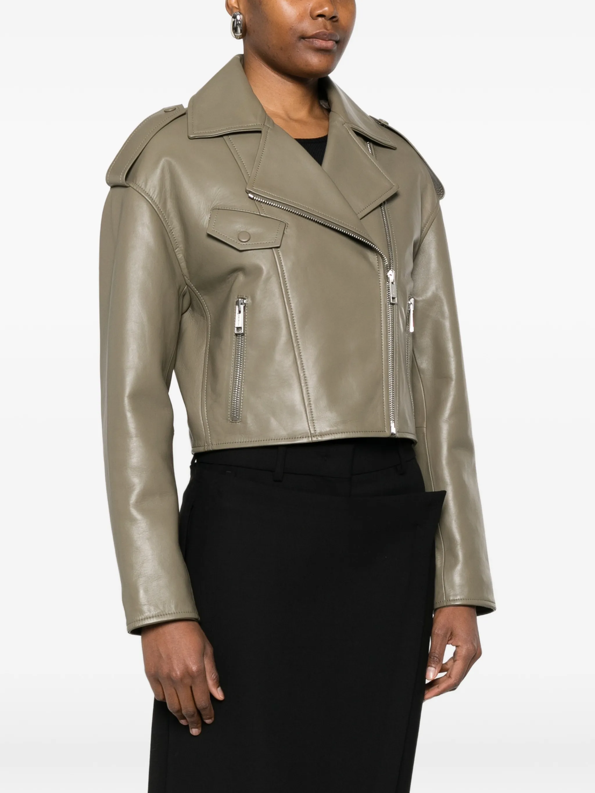 SAUGE LAMB SILK POLYESTER JACKET - Image 2