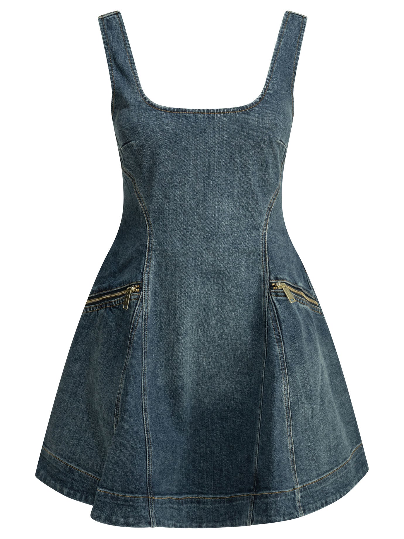 SHORT FLARED DRESS