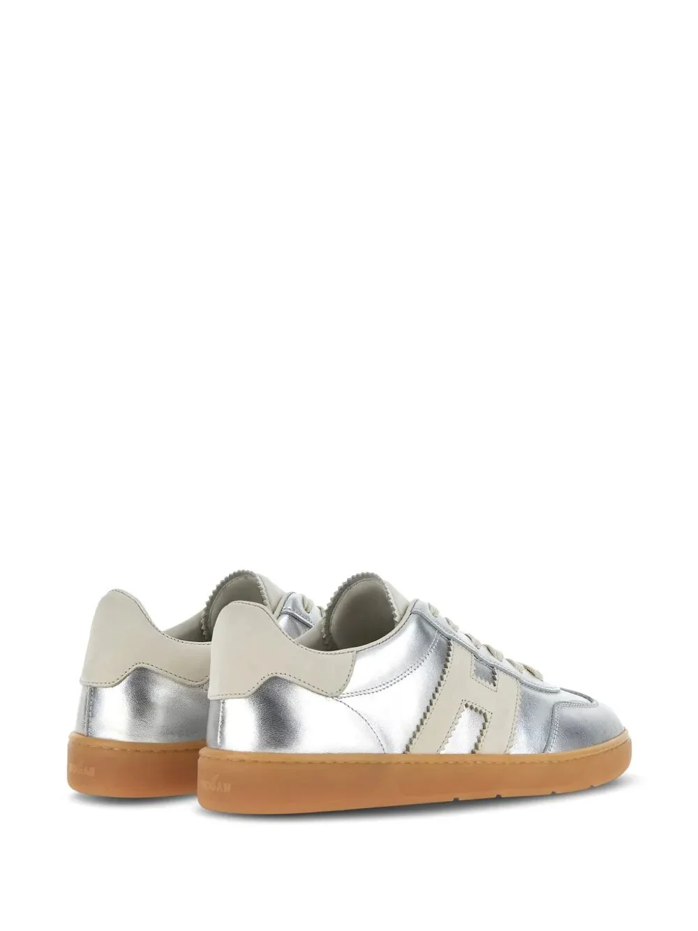 SILVER CALFSKIN SNEAKER - Image 3