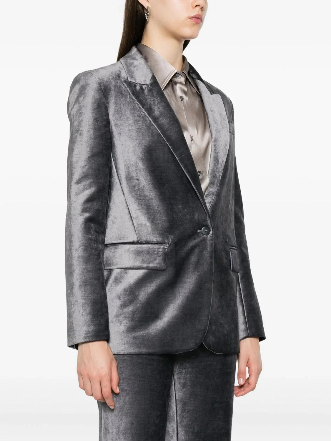 STRETCH VELVET MASCULINE JACKET - Image 4