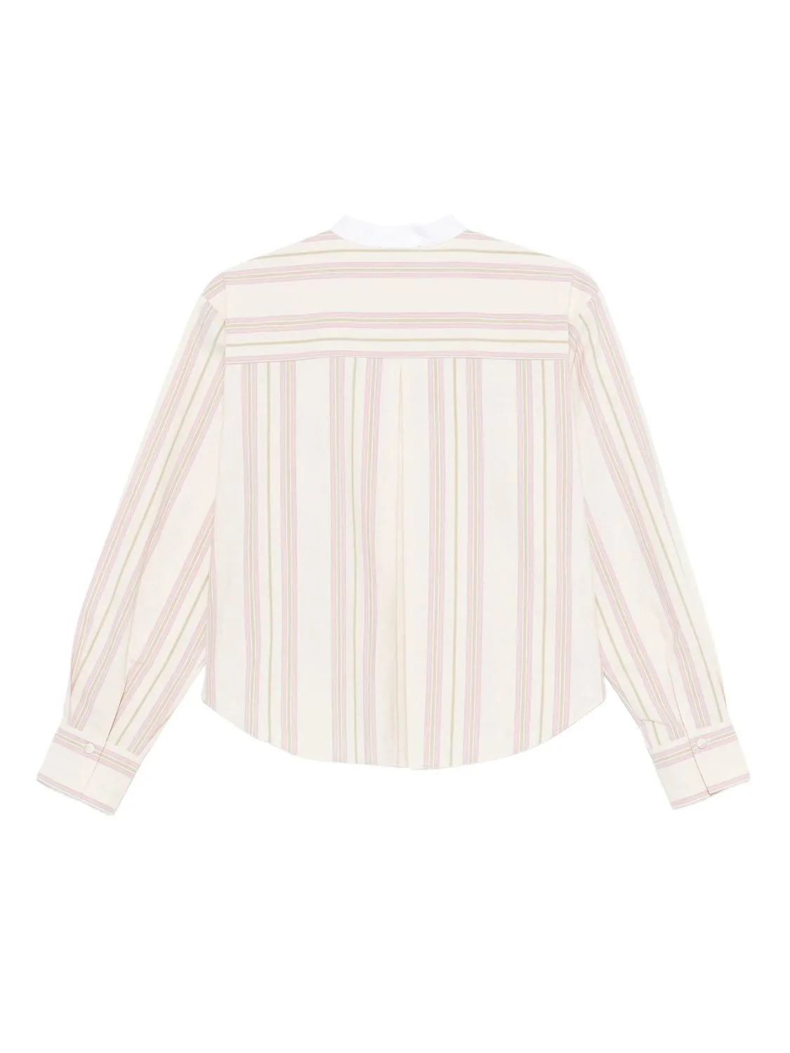 STRIPED COTTON GRANDFATHER SHIRT VE - Image 2