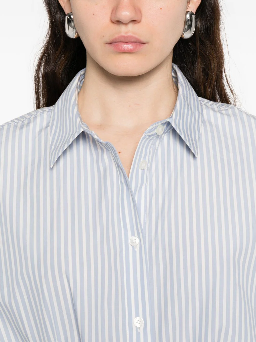 STRIPED COTTON SHIRT - Image 4