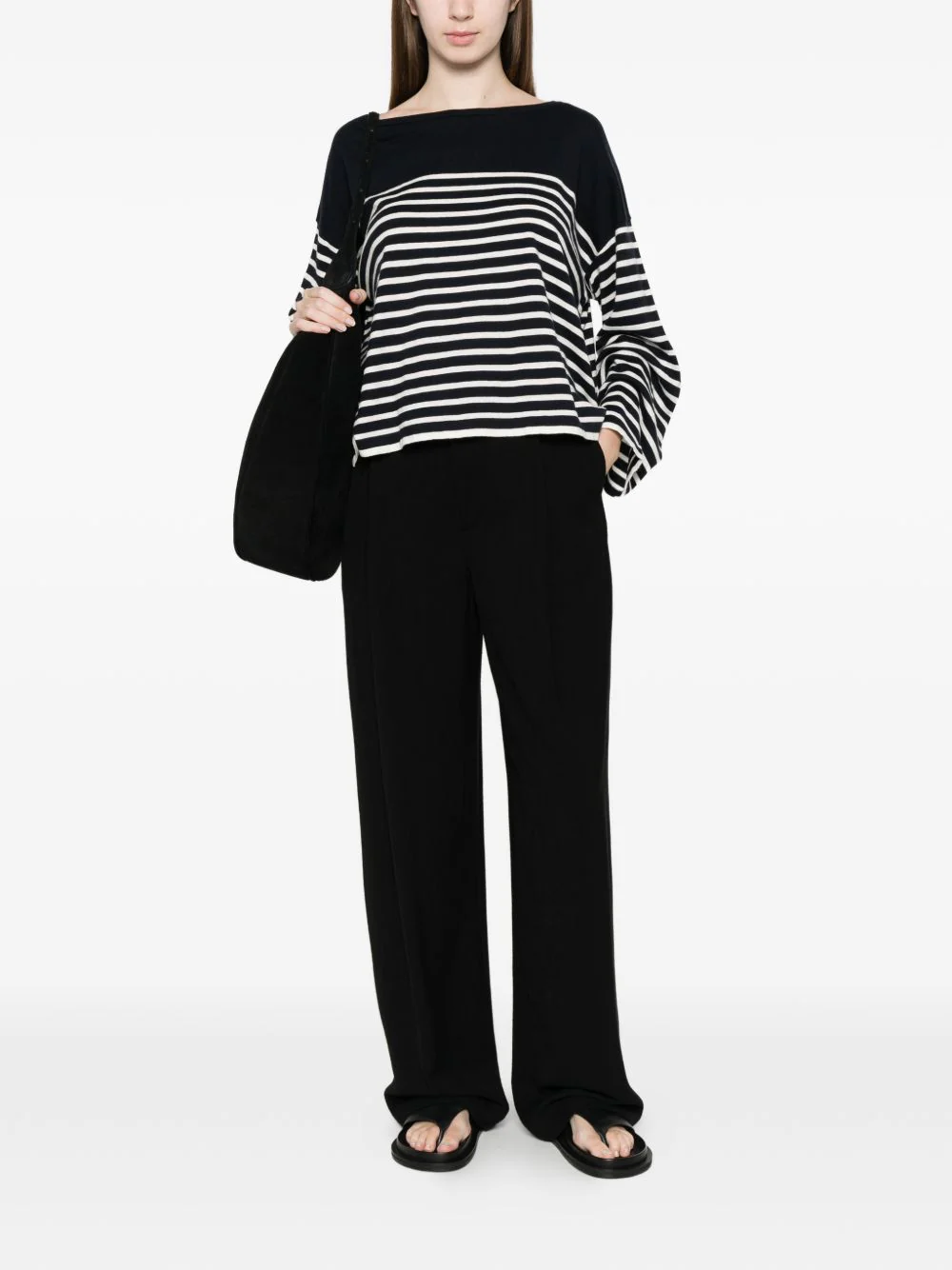 STRIPED COTTON SWEATER - Image 4
