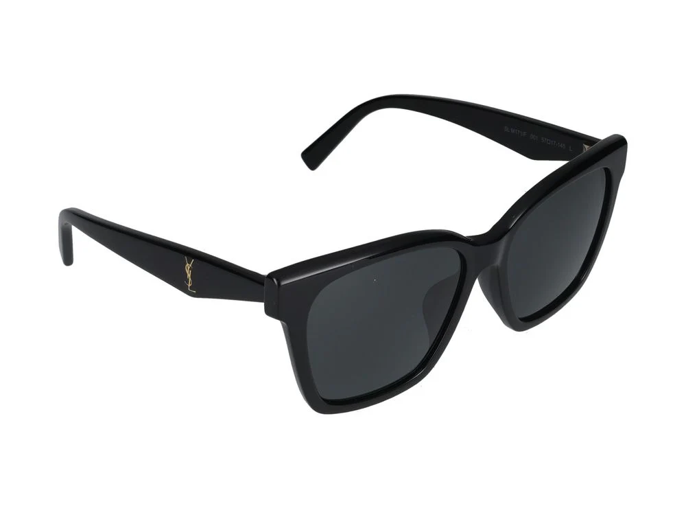 SUNGLASSES SL M171/F 001 BLACK BLACK BLACK 57/17/145 - Image 4