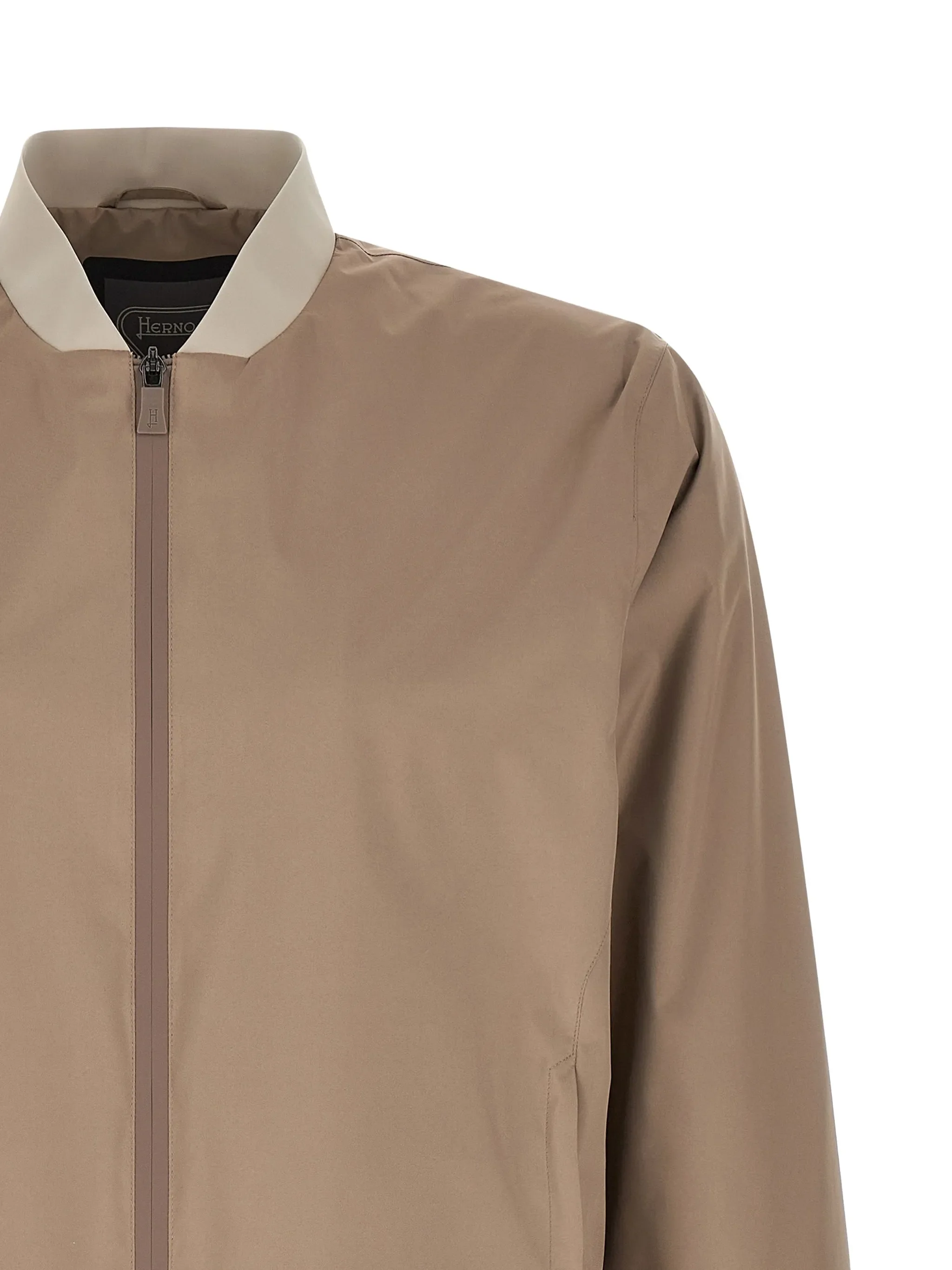 TAUPE POLYESTER POLYAMIDE BOMBER FUNCTIONAL - Image 3