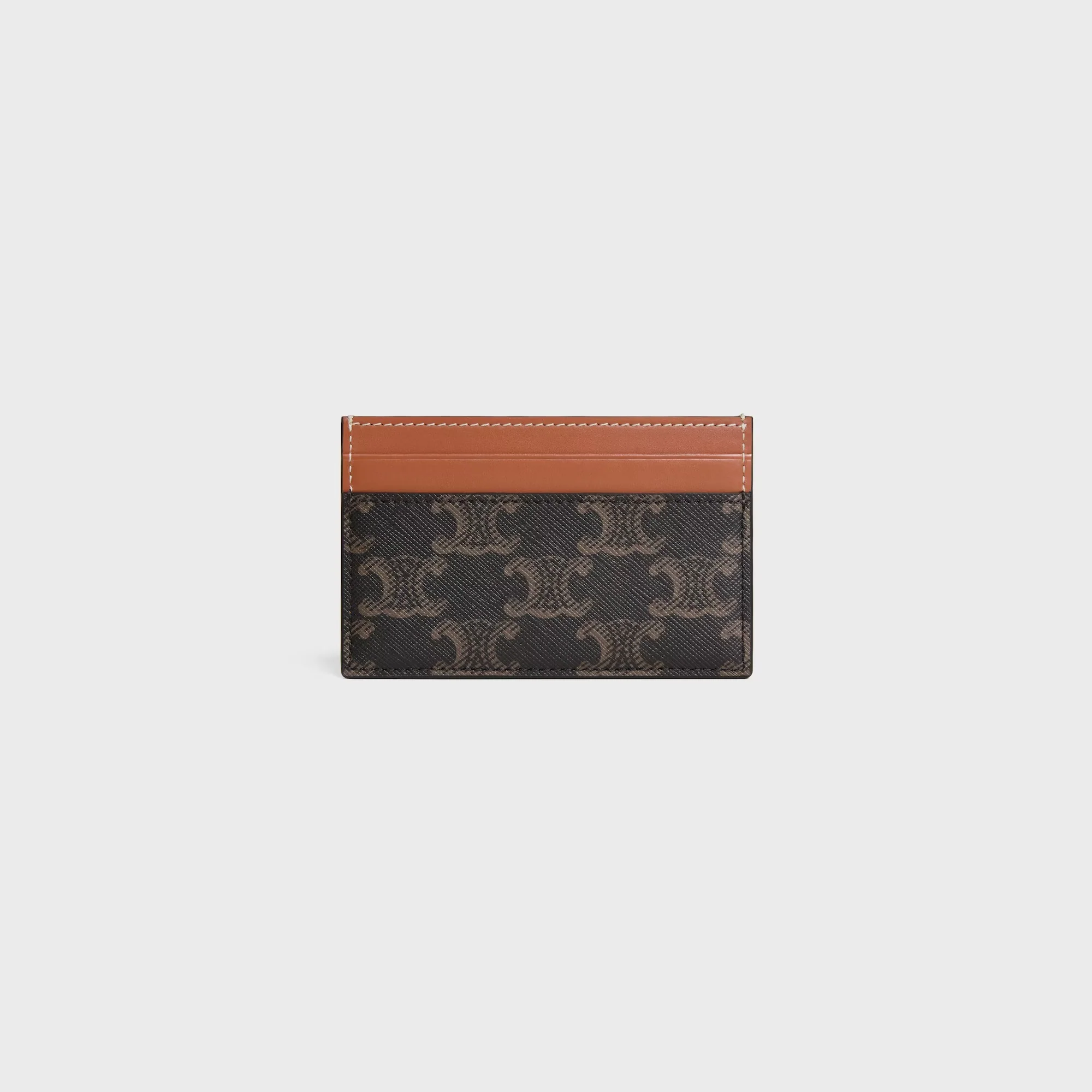 Triomphe cards holder in canvas and leather - Image 3