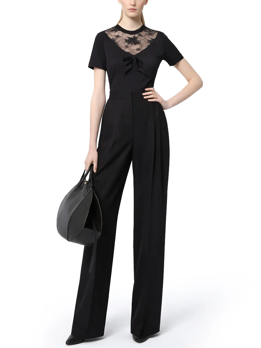 TSHIRT WITH BOW AND LACE INSERTS - Image 2