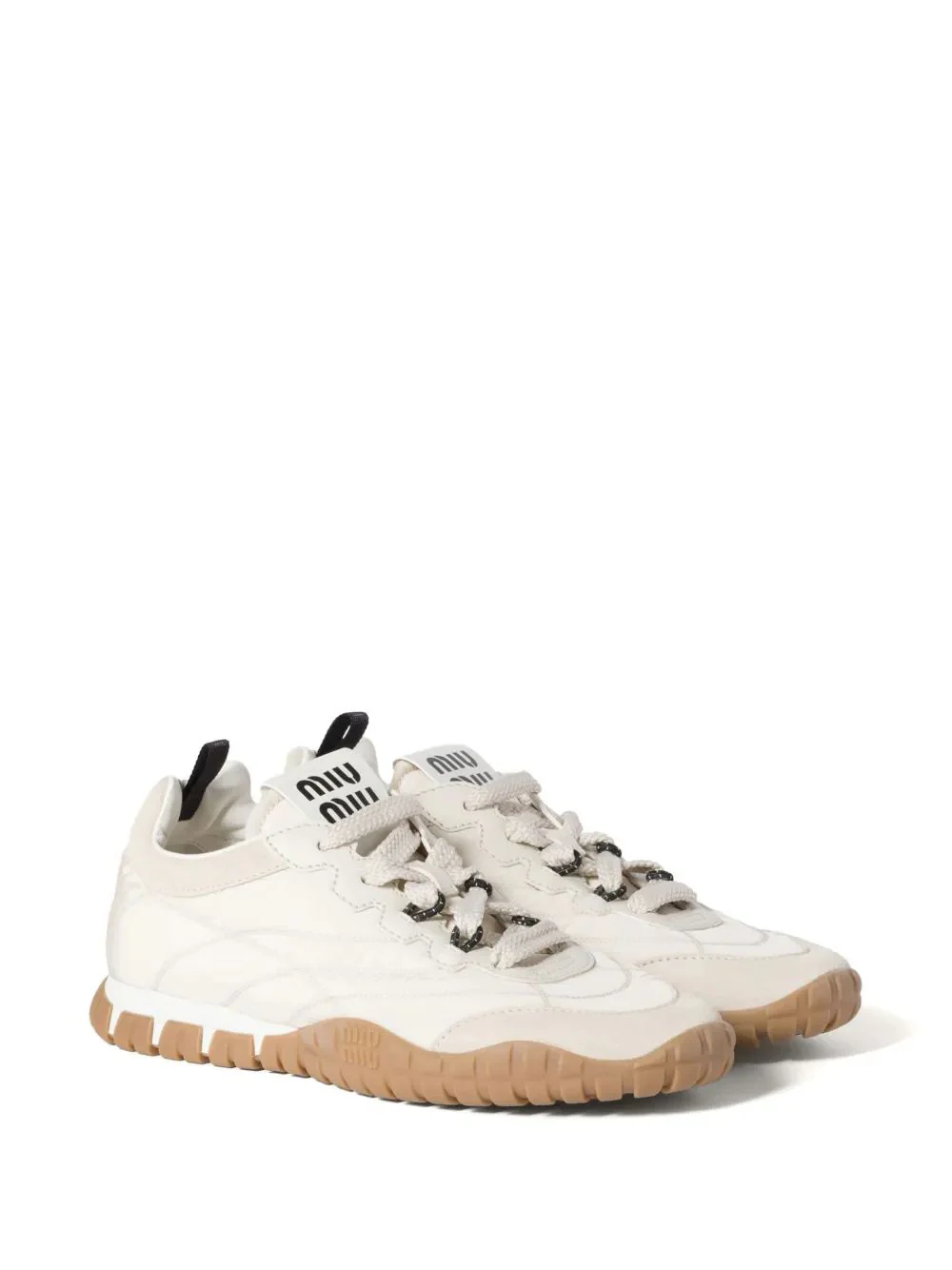 TYRE IVORY LEATHER SNEAKERS - Image 2