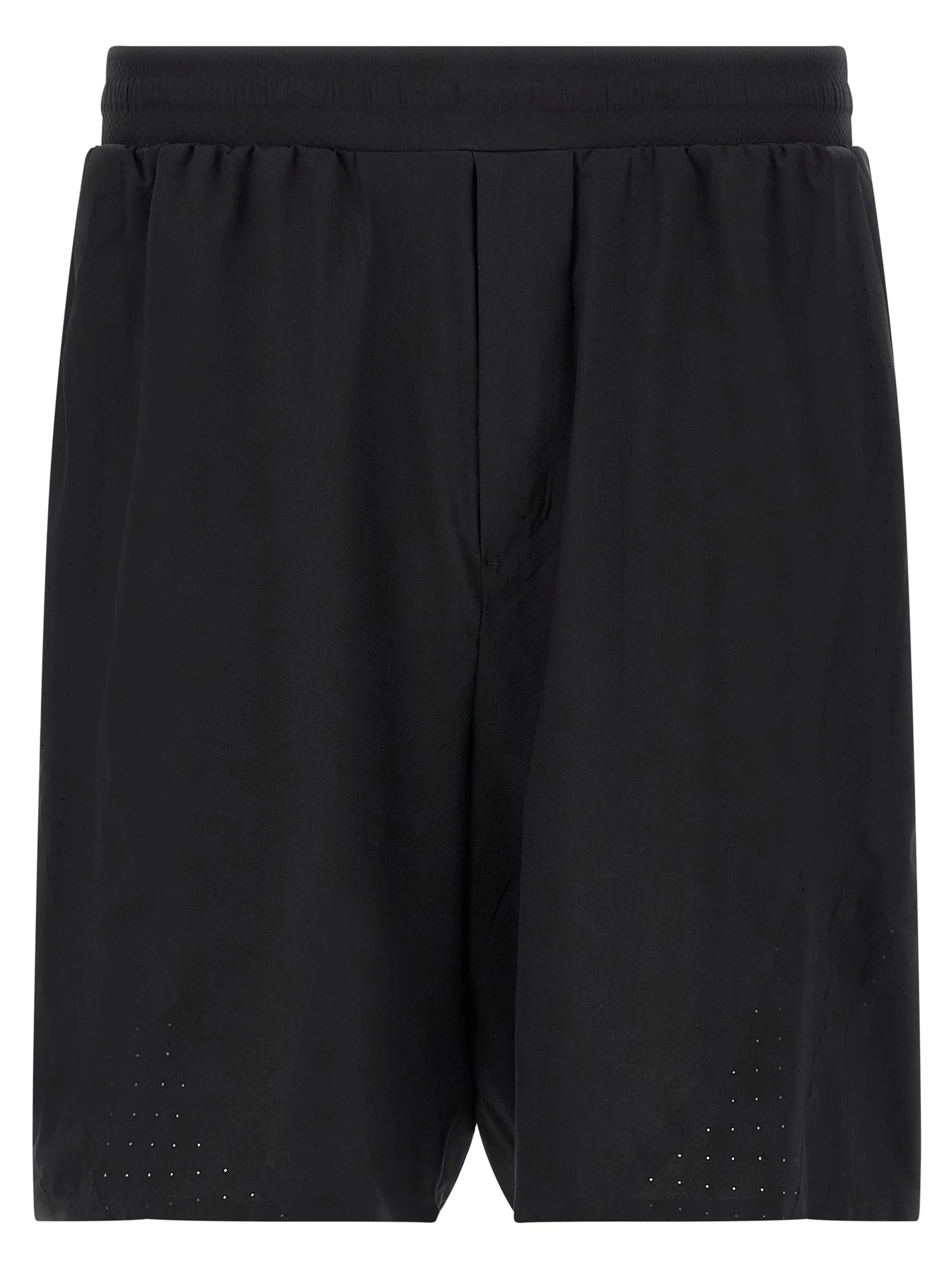 Vinyl logo bermuda shorts