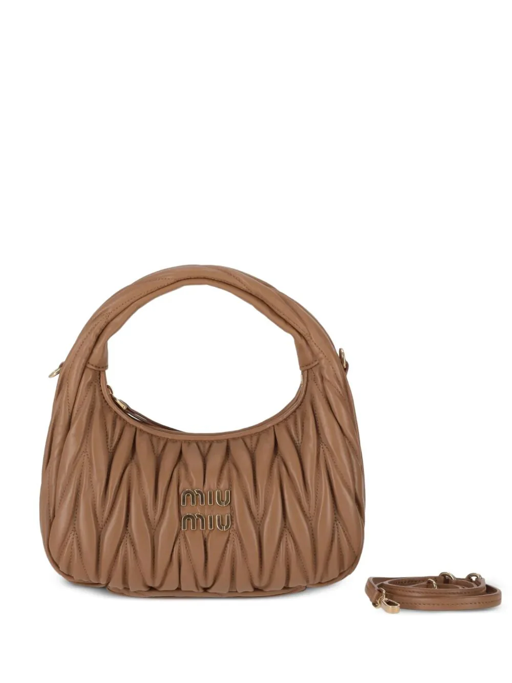 WANDER MATELASSÉ NAPPA LEATHER SMALL HOBO BAG