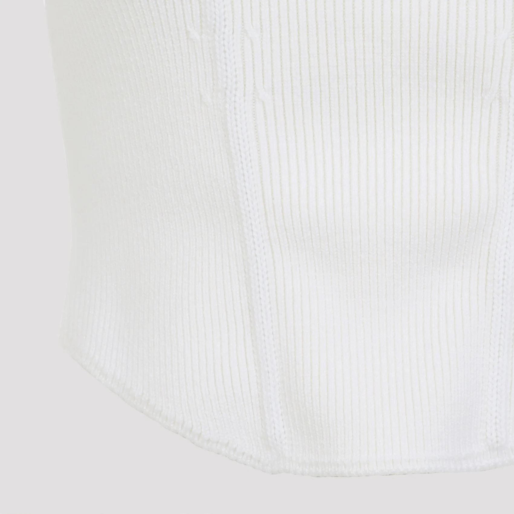 WHITE CORSET WOOL TOP - Image 5