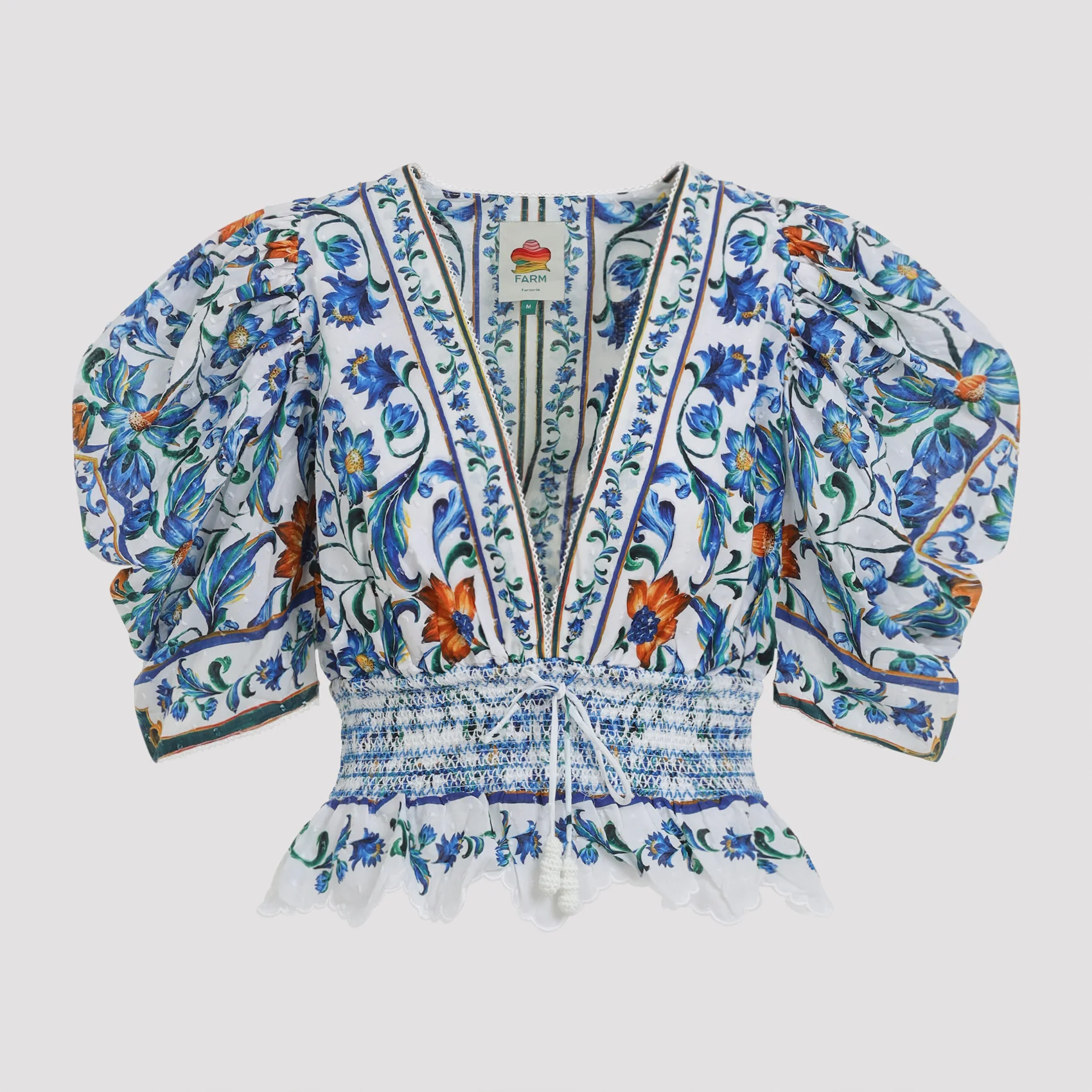 WHITE COTTON BLOUSE - Image 2