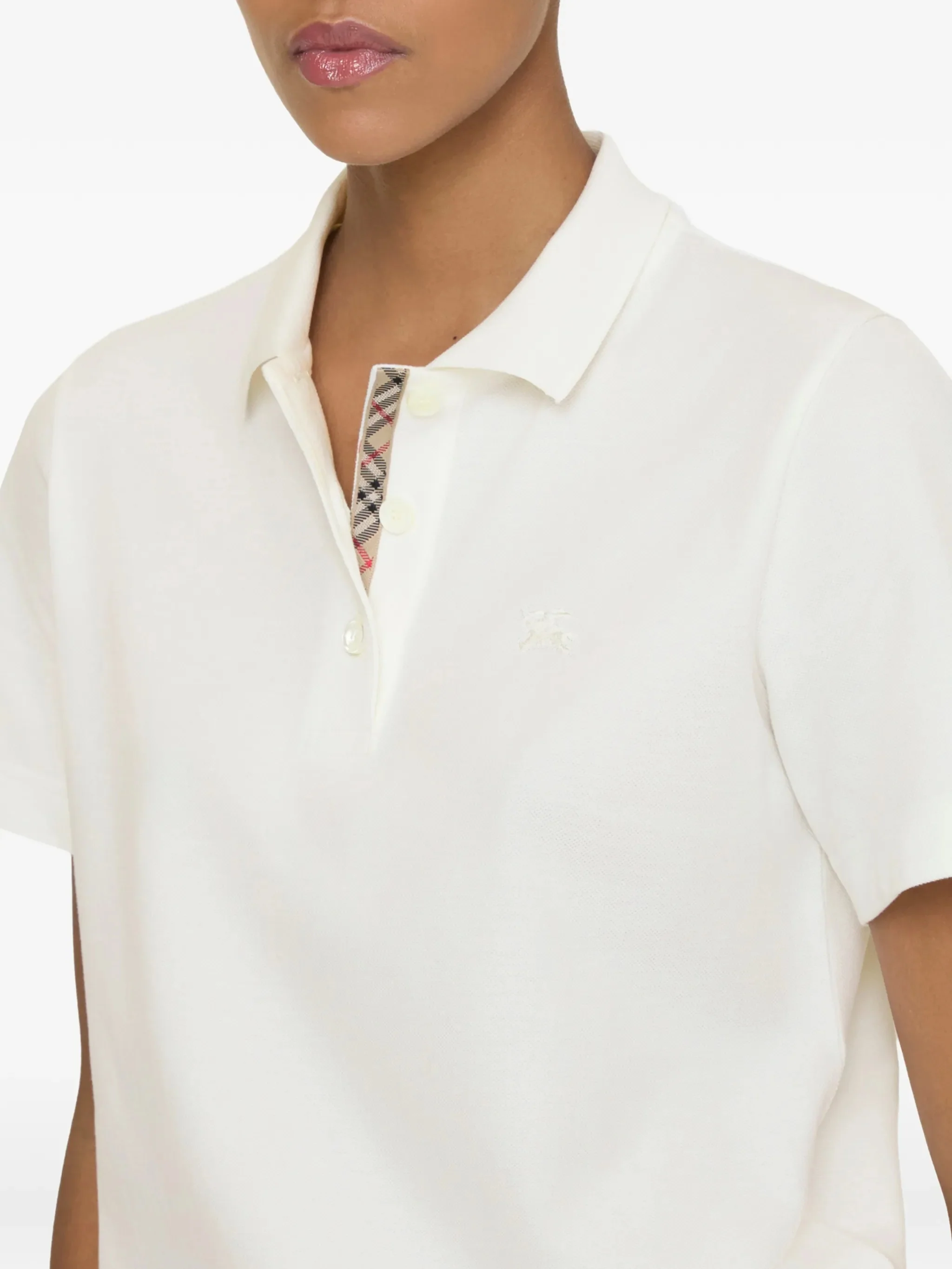 WHITE COTTON POLO PRISCILLA CTP - Image 3