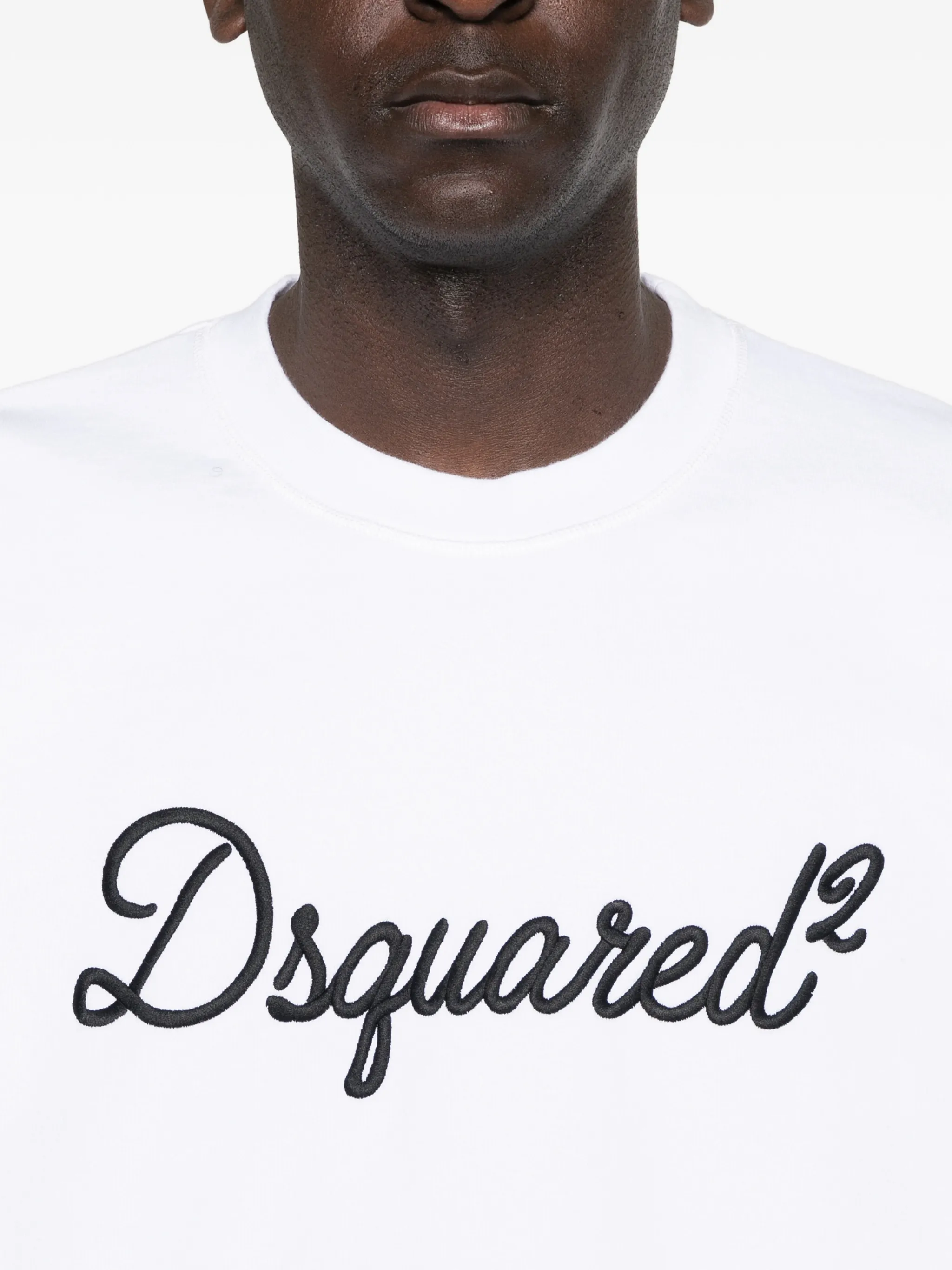 WHITE COTTON SWEATSHIRT - Image 4