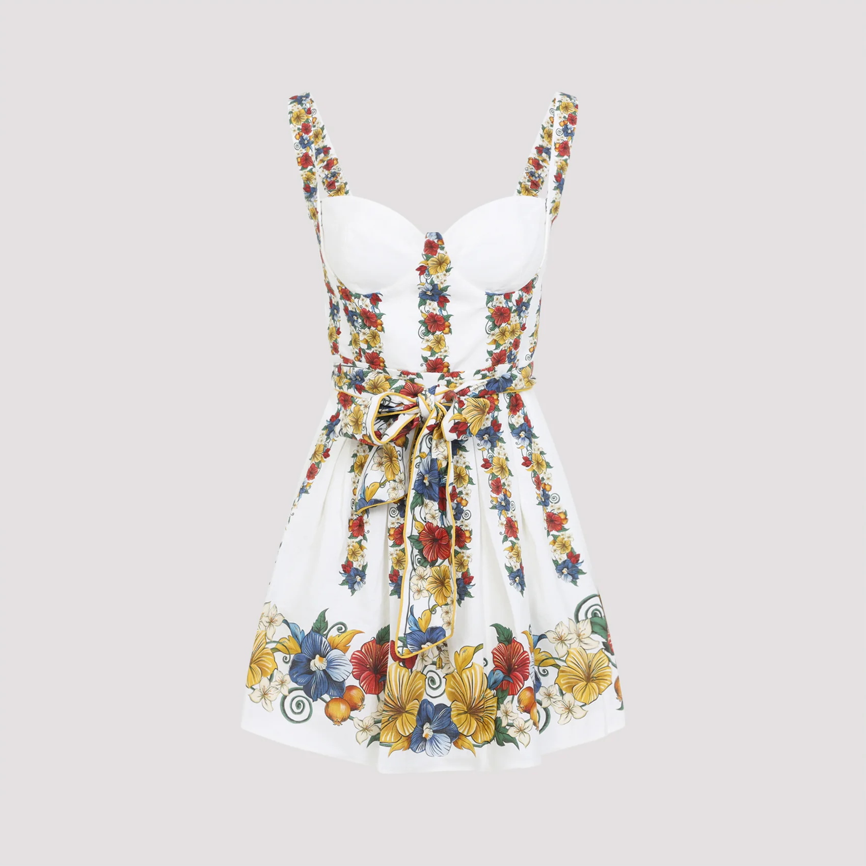WHITE LINEN MINI DRESS - Image 2