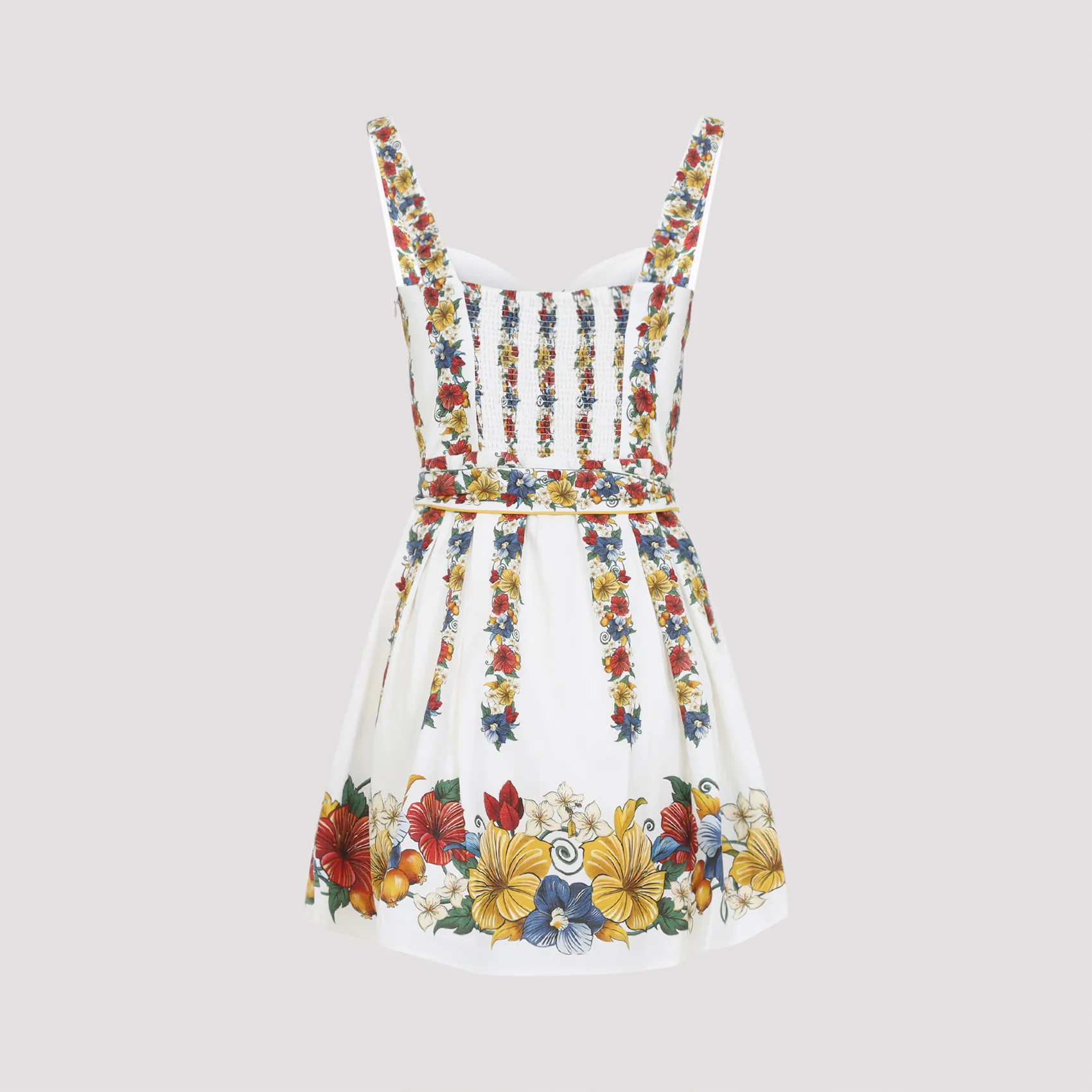 WHITE LINEN MINI DRESS - Image 3