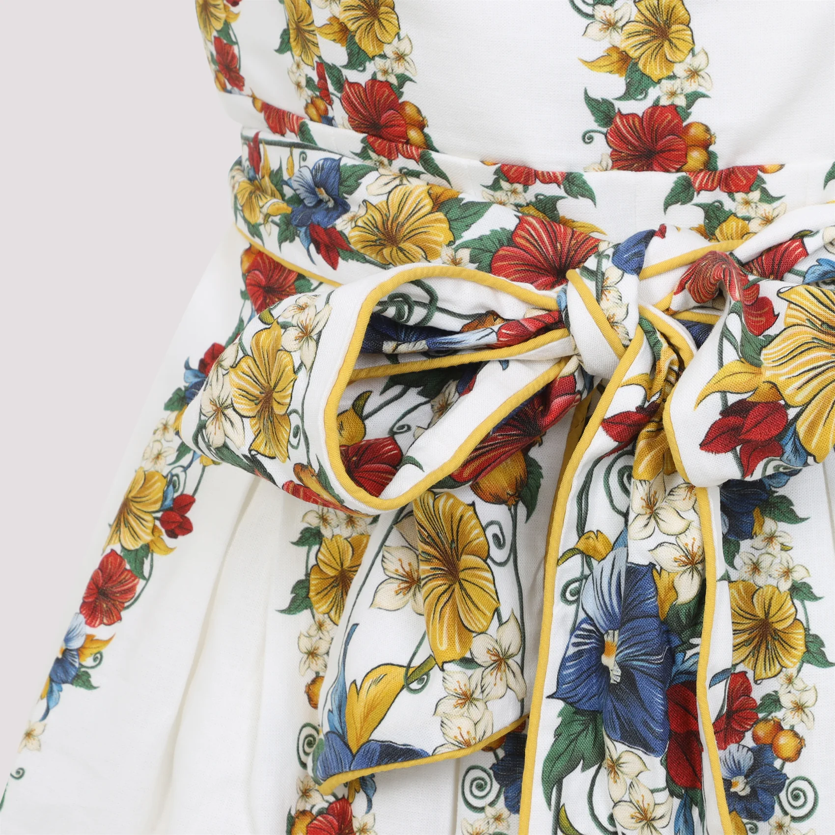 WHITE LINEN MINI DRESS - Image 5