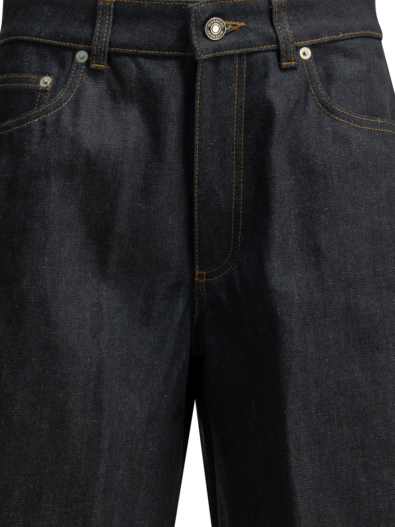WIDE LEG BLUE COTTON JEANS - Image 3