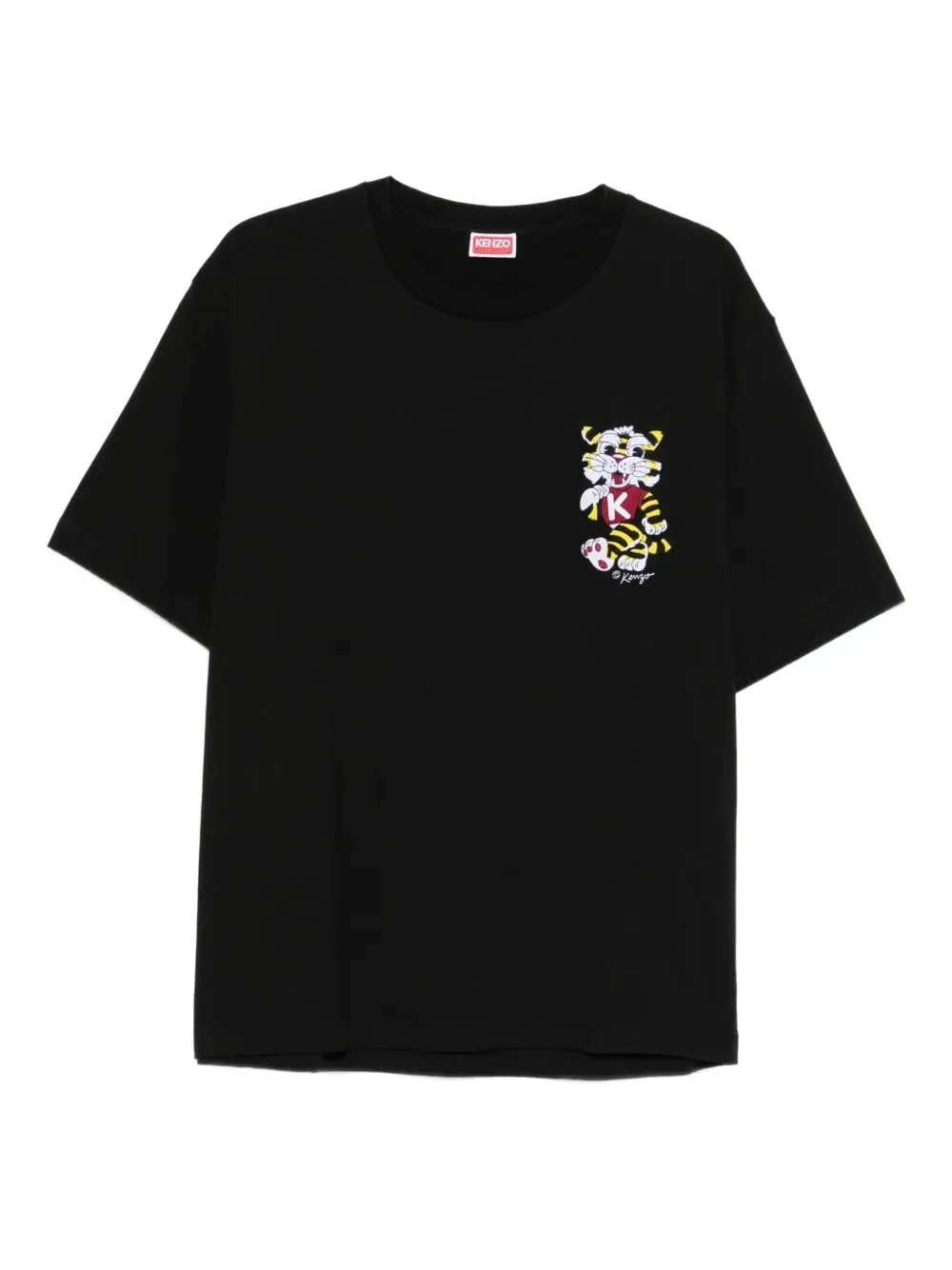 WILD TIGER EMBROIDERED T-SHIRT
