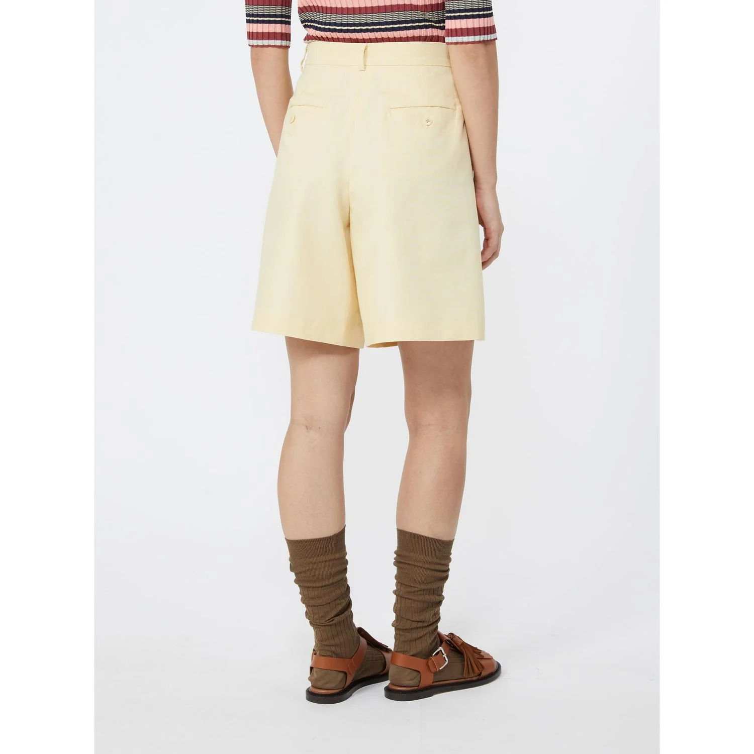WKDECUBA SHORT TROUSER BEIGE - Image 2