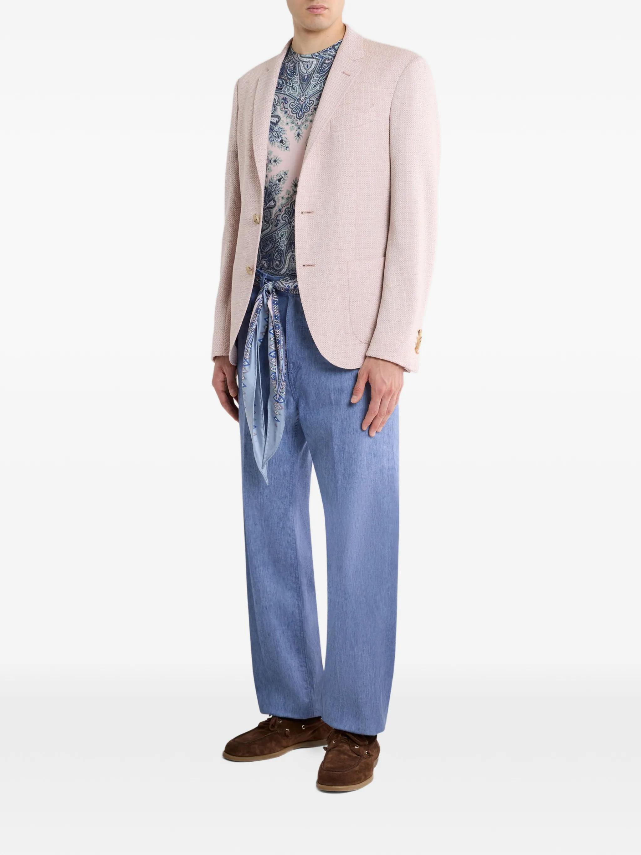 WOOL SILK LINEN ROMA JACKET - Image 3